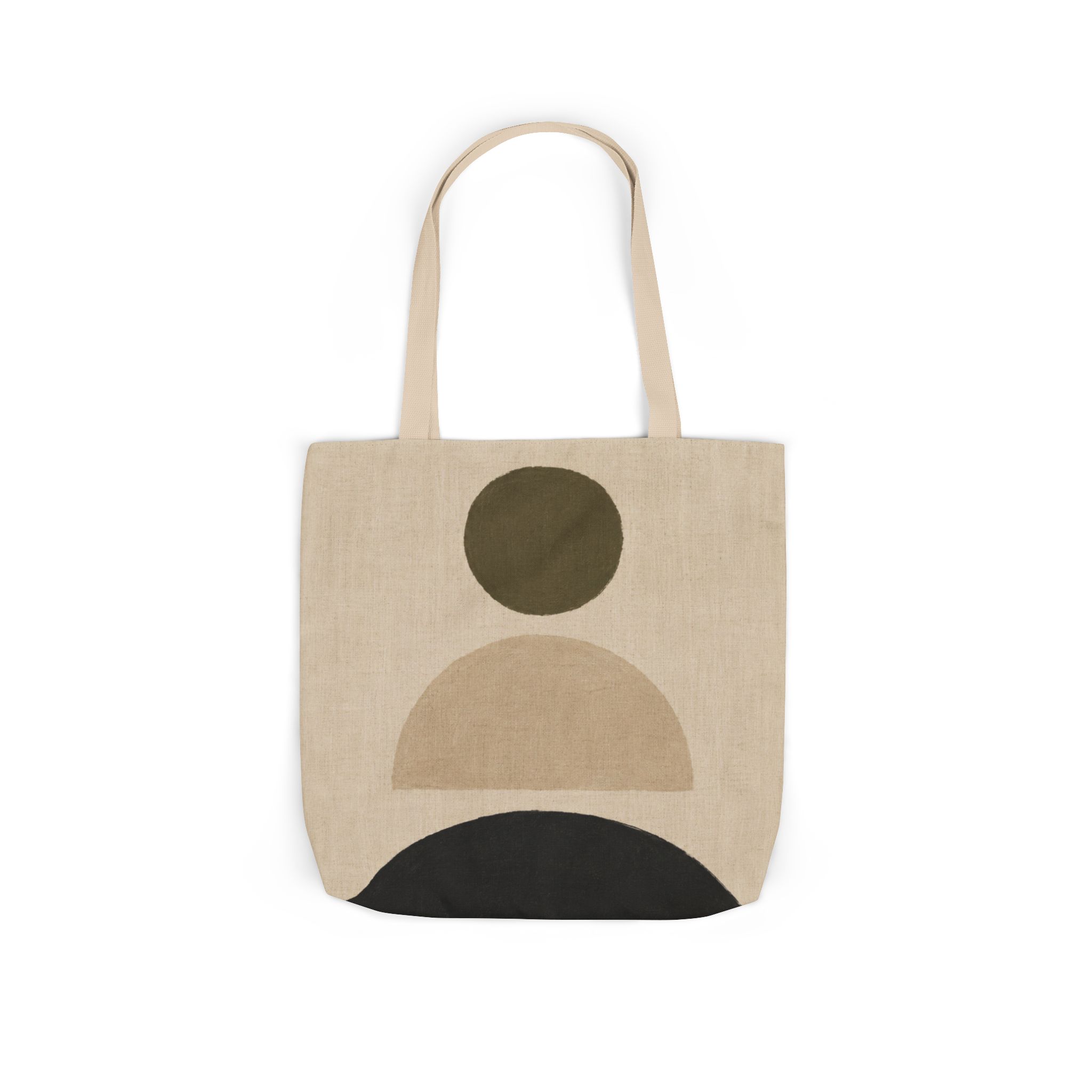 Stacked Abstract Geometric Tote Bag – Scandinavian Minimalist Canvas Tote - Image 7