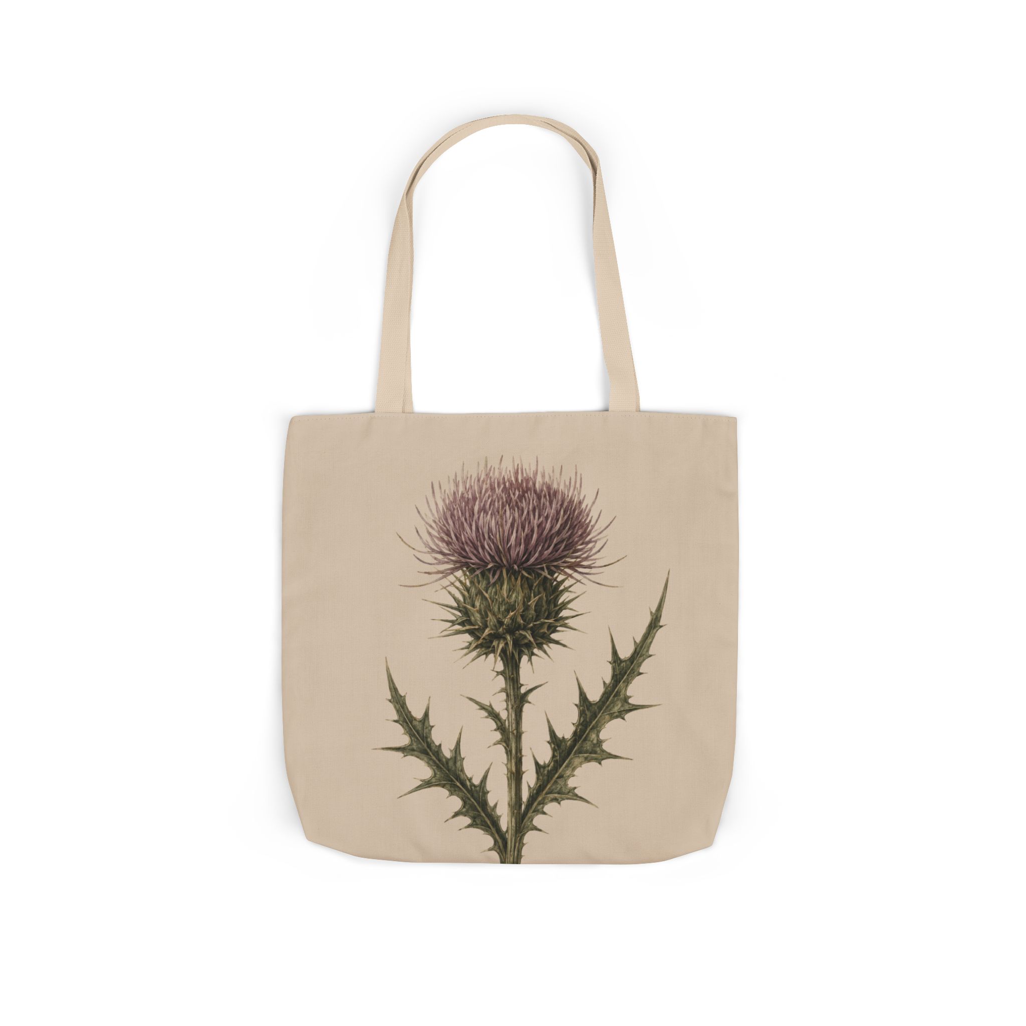 Thistle Botanical Tote Bag — Scottish Wildflower Canvas Tote - Image 9