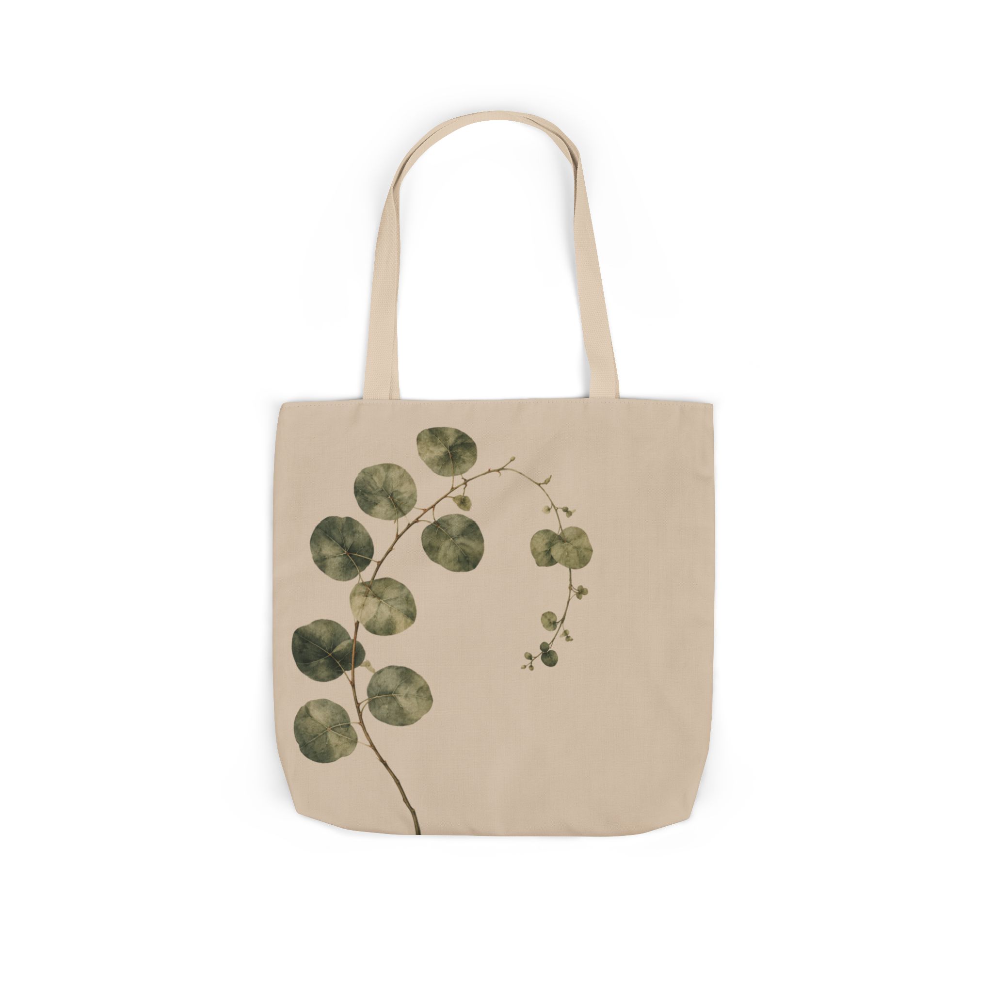 Eucalyptus Botanical Tote Bag — Minimalist Botanical Canvas Shopping Bag - Image 7