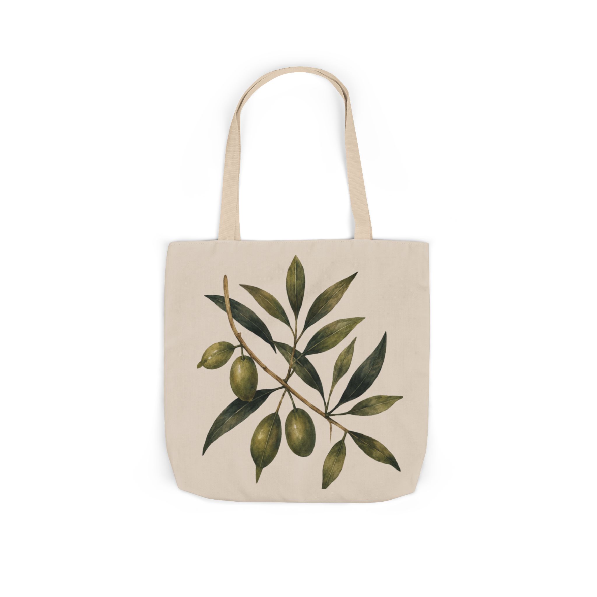 Olive Branch Canvas Tote Bag - Image 7