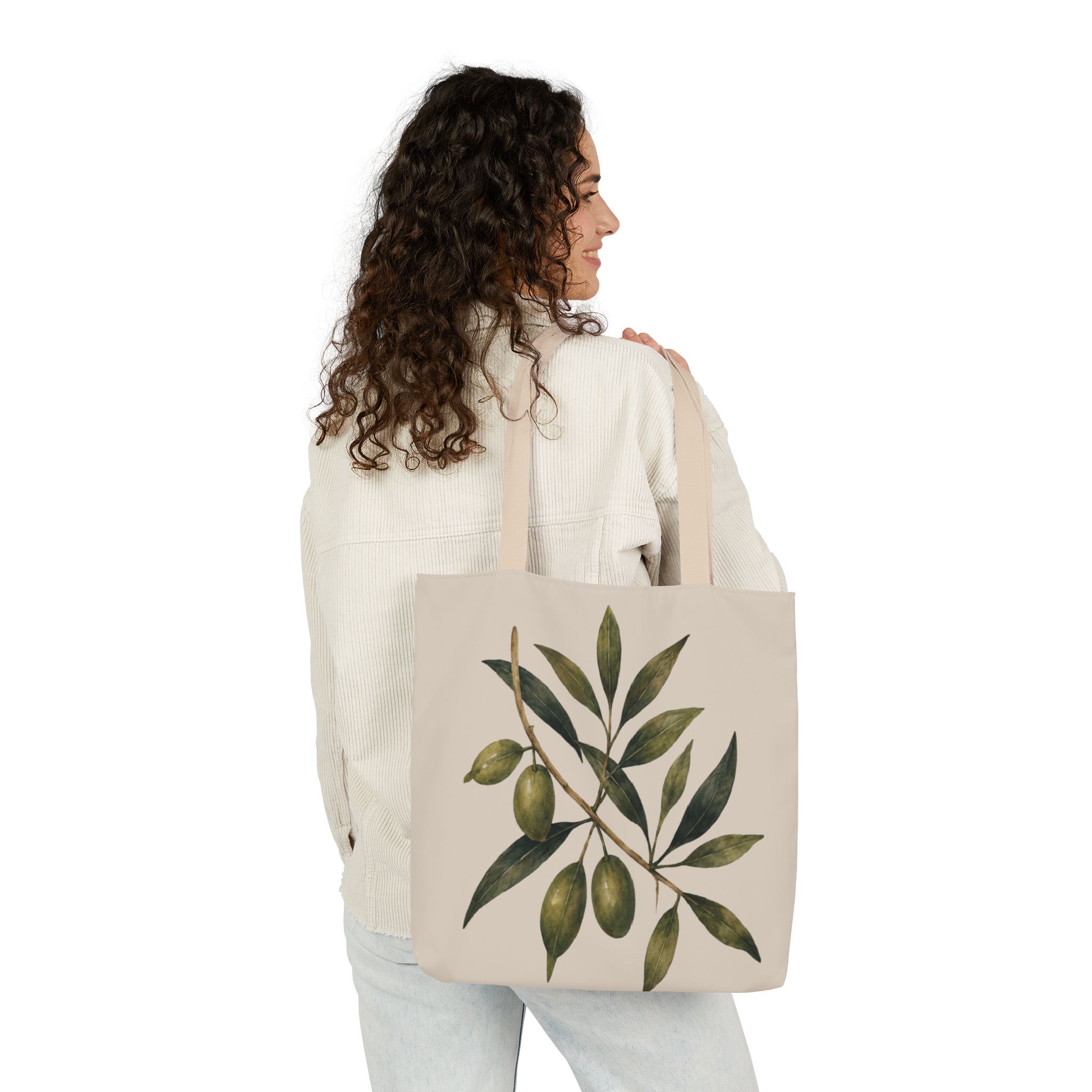 Olive Branch Canvas Tote Bag - Image 10