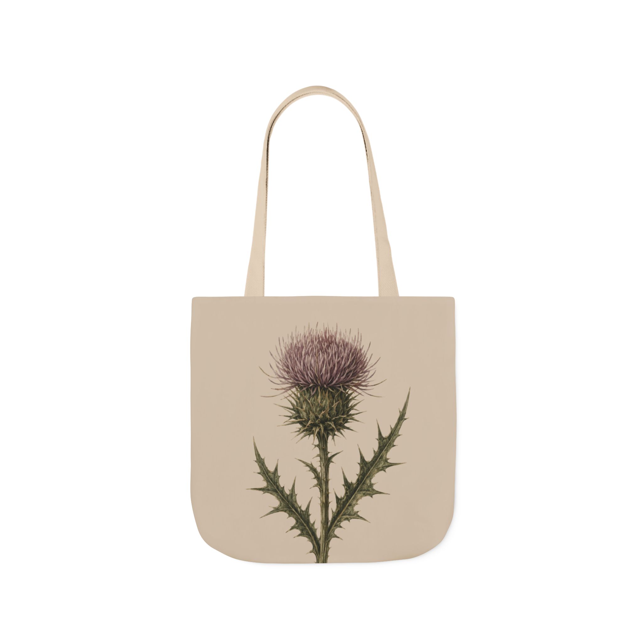 Thistle Botanical Tote Bag — Scottish Wildflower Canvas Tote