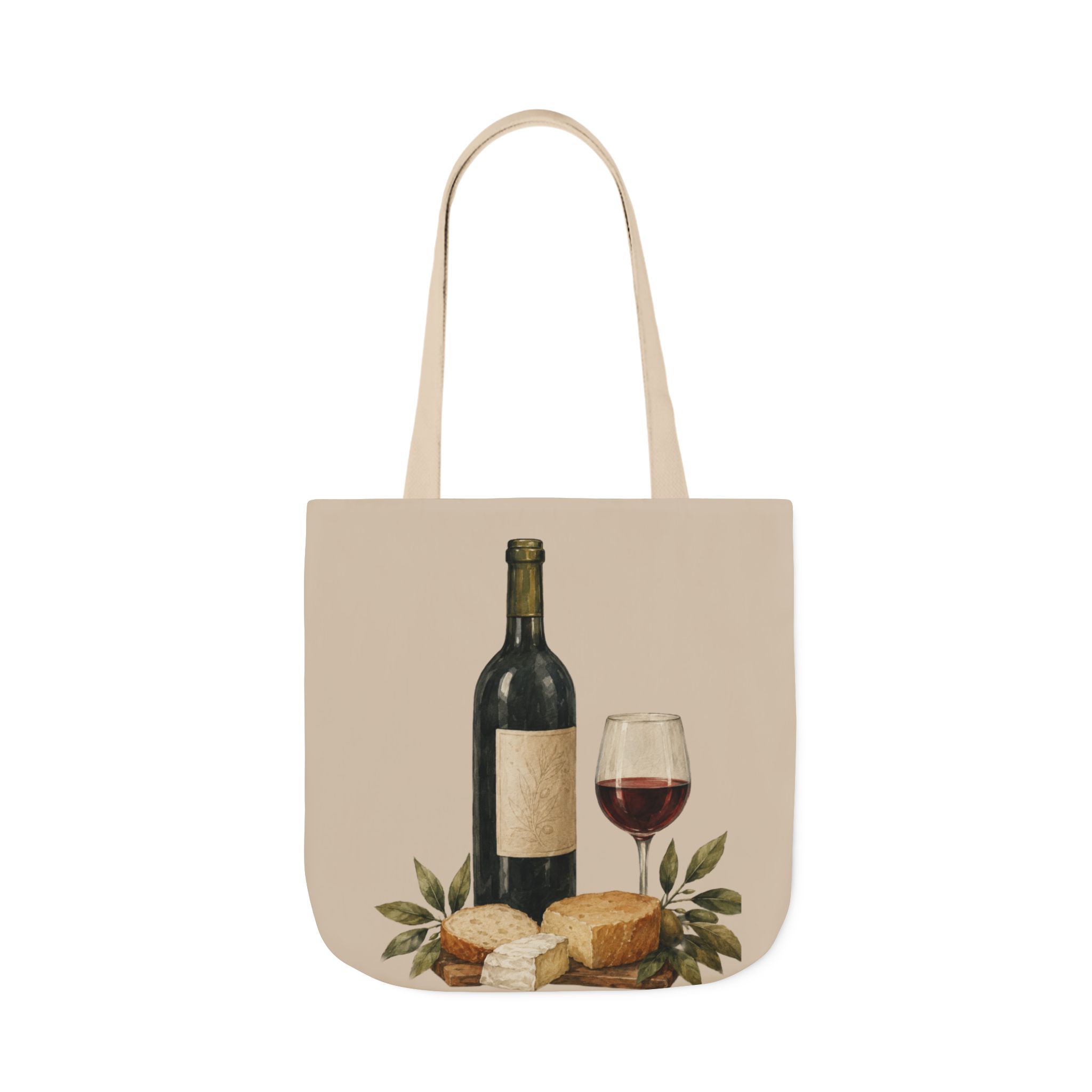 Wine Lover Canvas Tote Bag – Mediterranean Shopping Tote - Image 8
