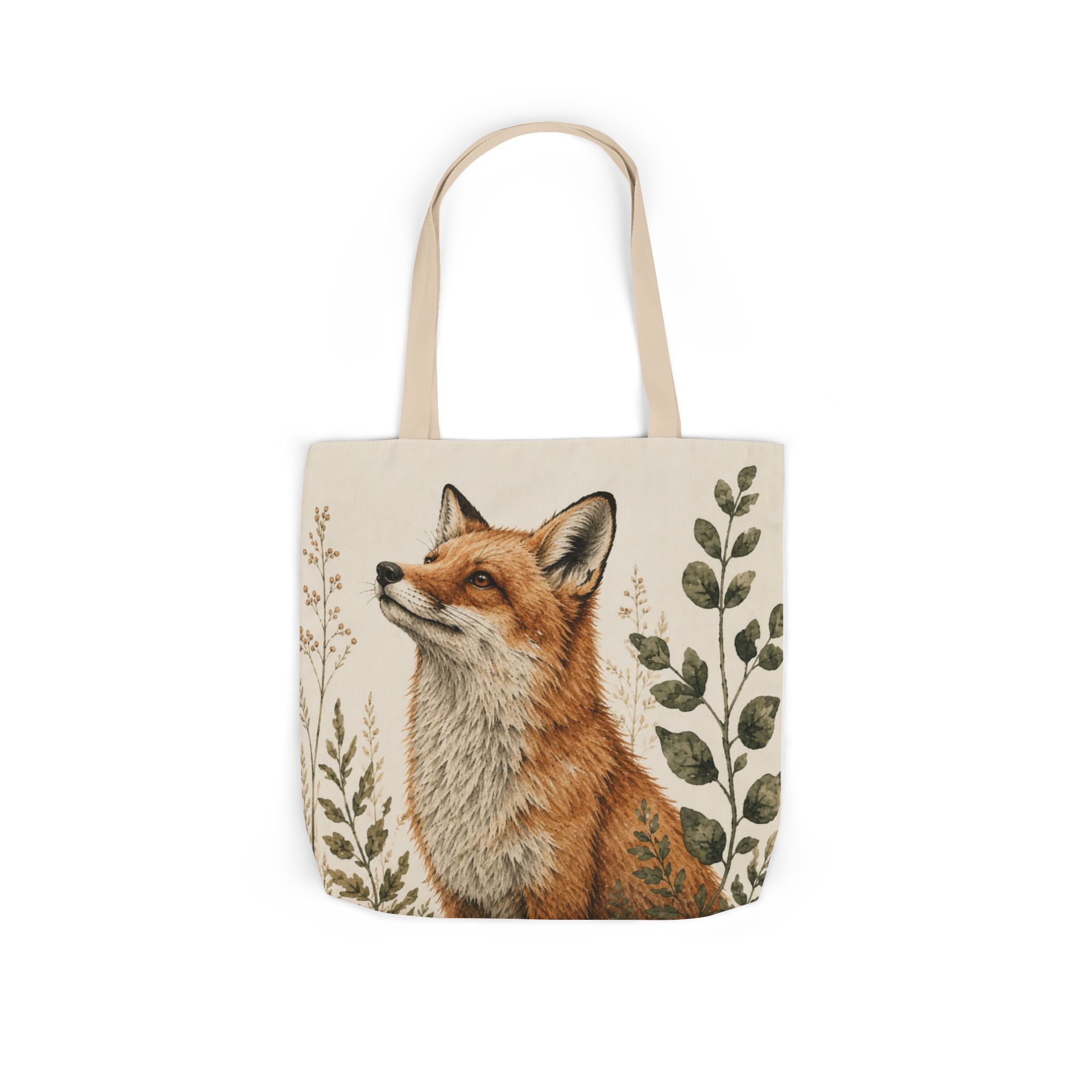 Red Fox Canvas Tote Bag - Woodland Wildlife Art Tote - Image 7