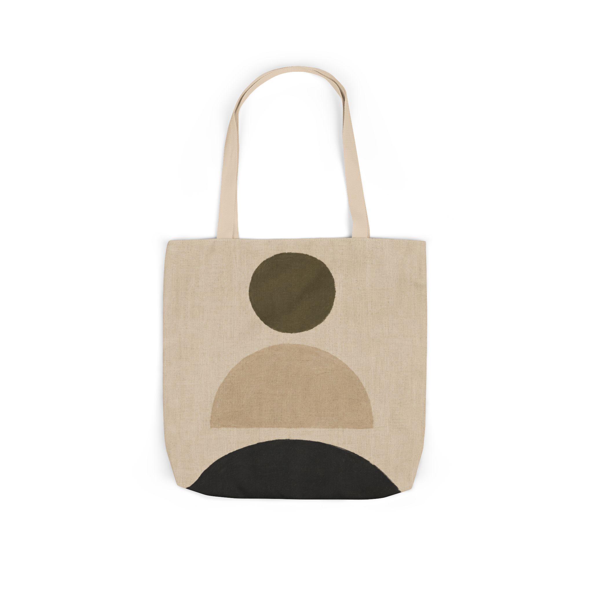 Stacked Abstract Geometric Tote Bag – Scandinavian Minimalist Canvas Tote - Image 9