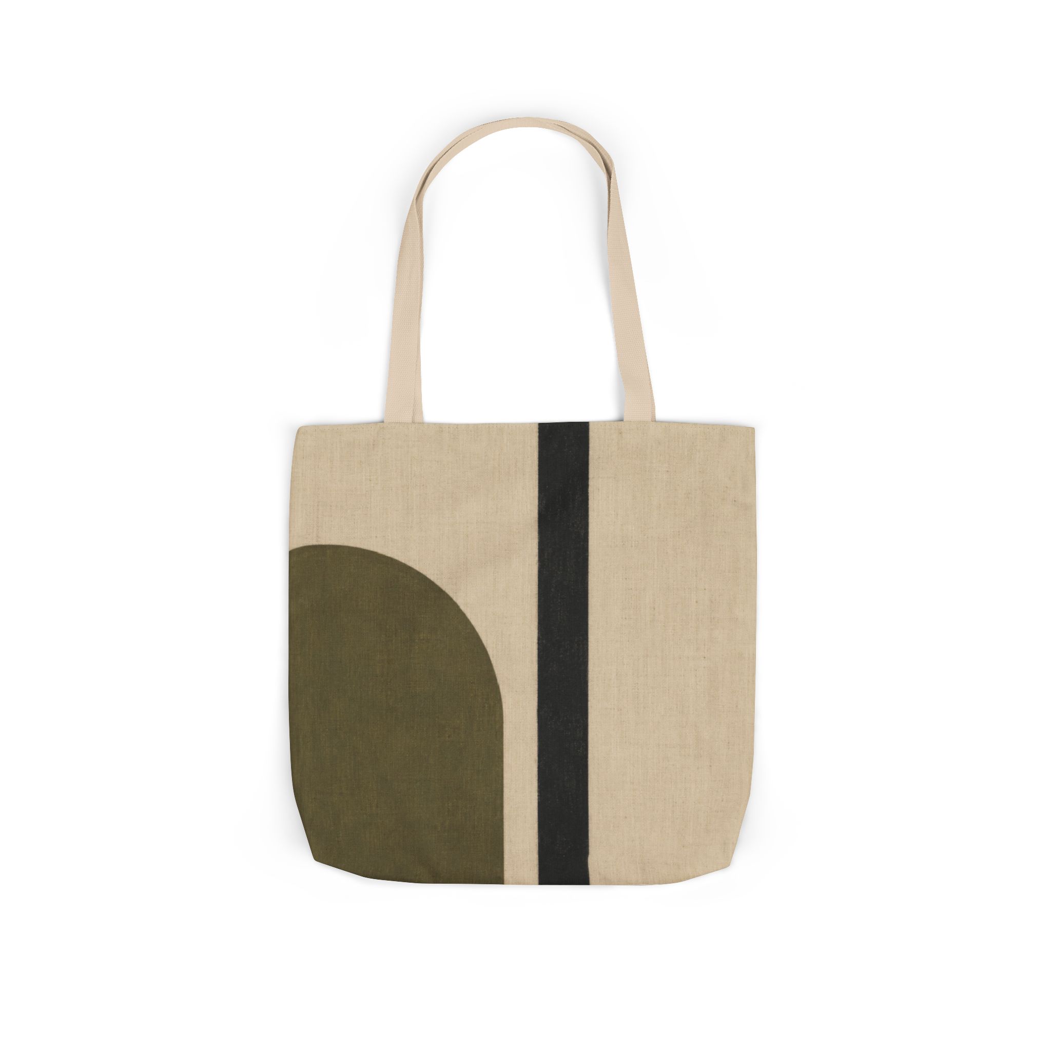 Terra Stripe Minimalist Tote Bag - Modern Geometric Scandinavian Design - Image 9