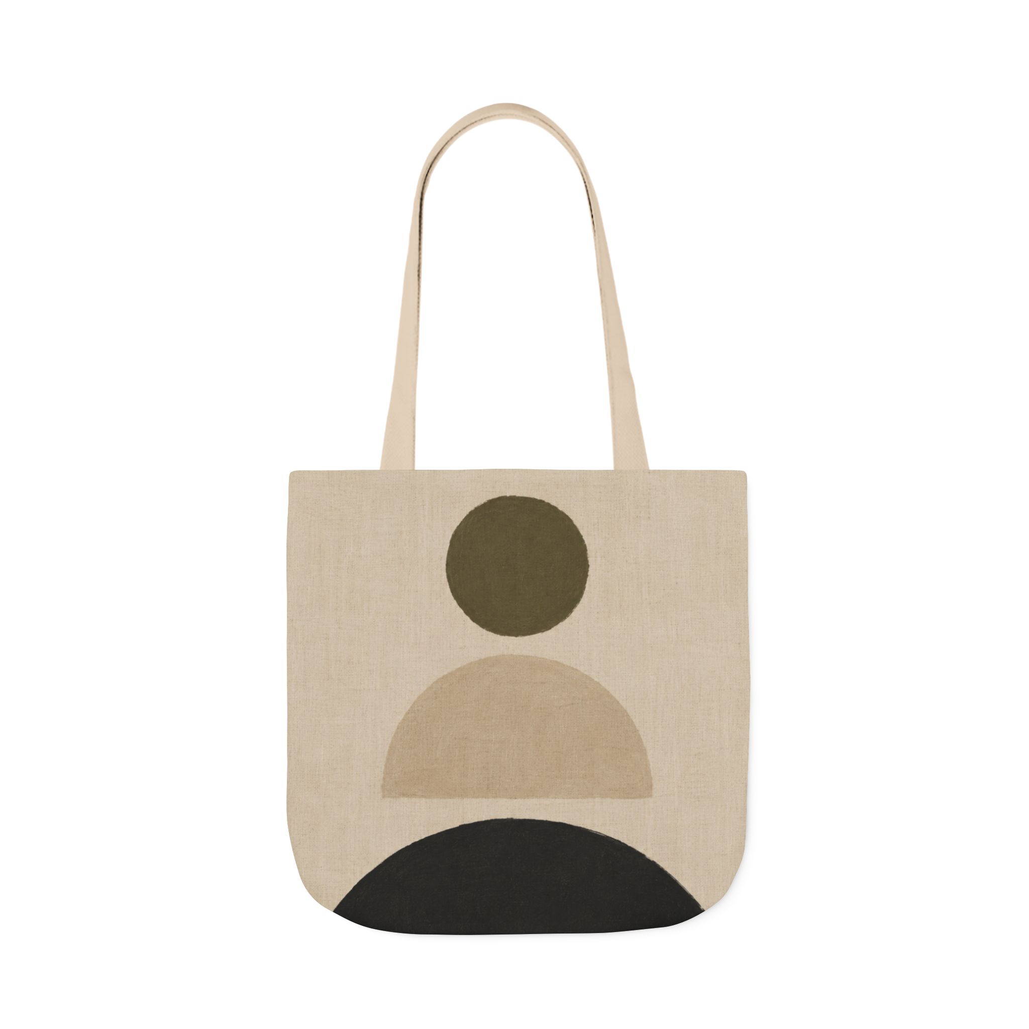Stacked Abstract Geometric Tote Bag – Scandinavian Minimalist Canvas Tote - Image 6