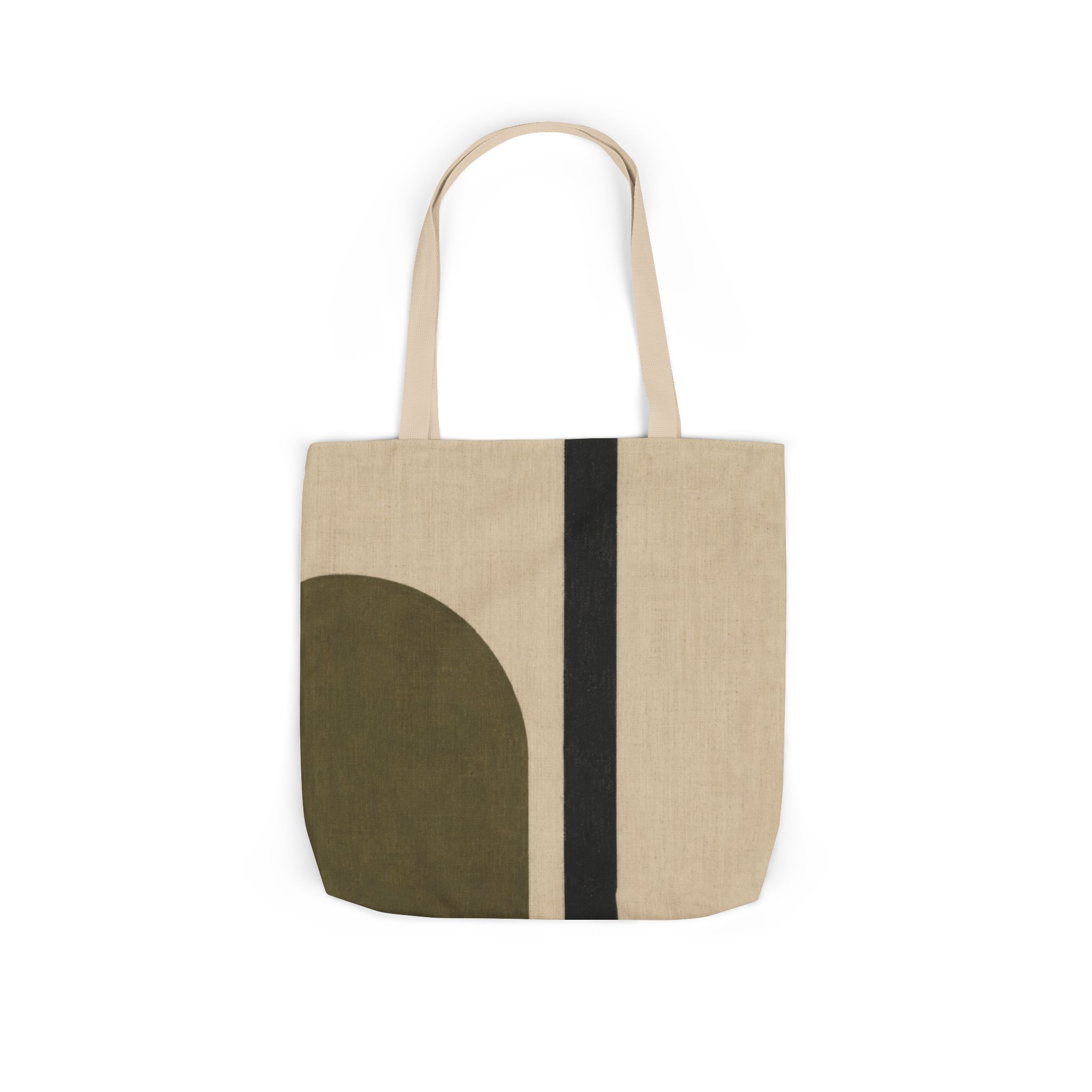 Terra Stripe Minimalist Tote Bag - Modern Geometric Scandinavian Design - Image 7