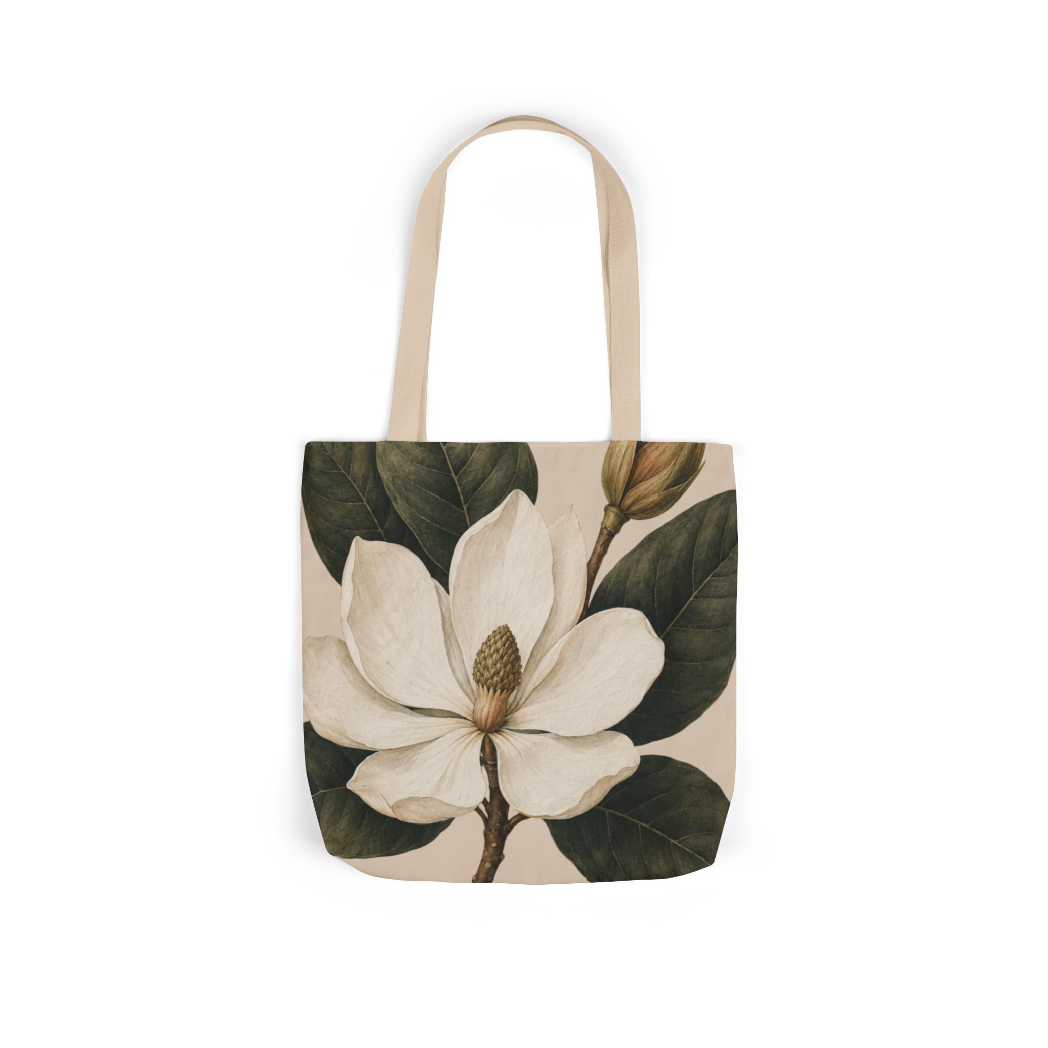 Magnolia Study Botanical Tote Bag — Elegant Magnolia Floral Canvas Tote - Image 4