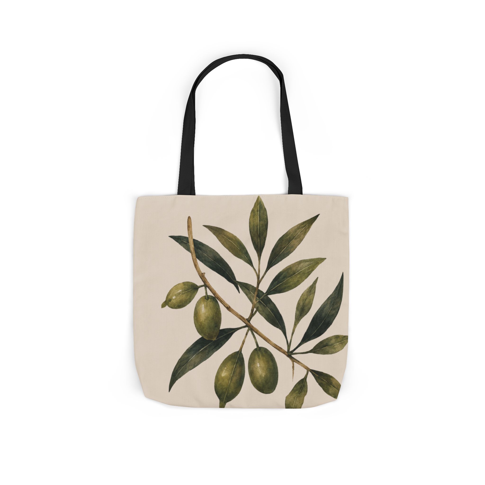 Olive Branch Canvas Tote – Botanical Reusable Beach & Grocery Bag - Image 31