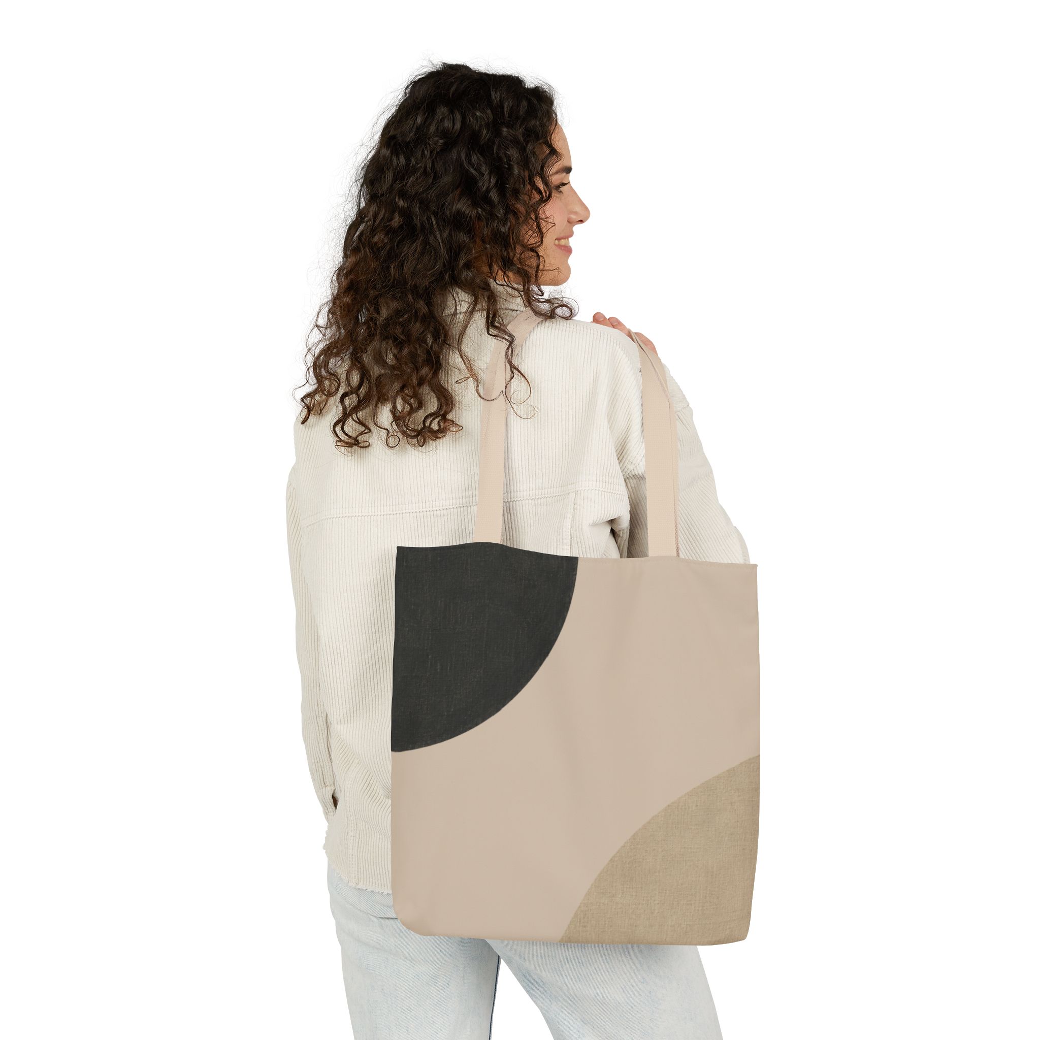 Mono Form Minimalist Canvas Tote Bag – Scandinavian Geometric Design - Image 10