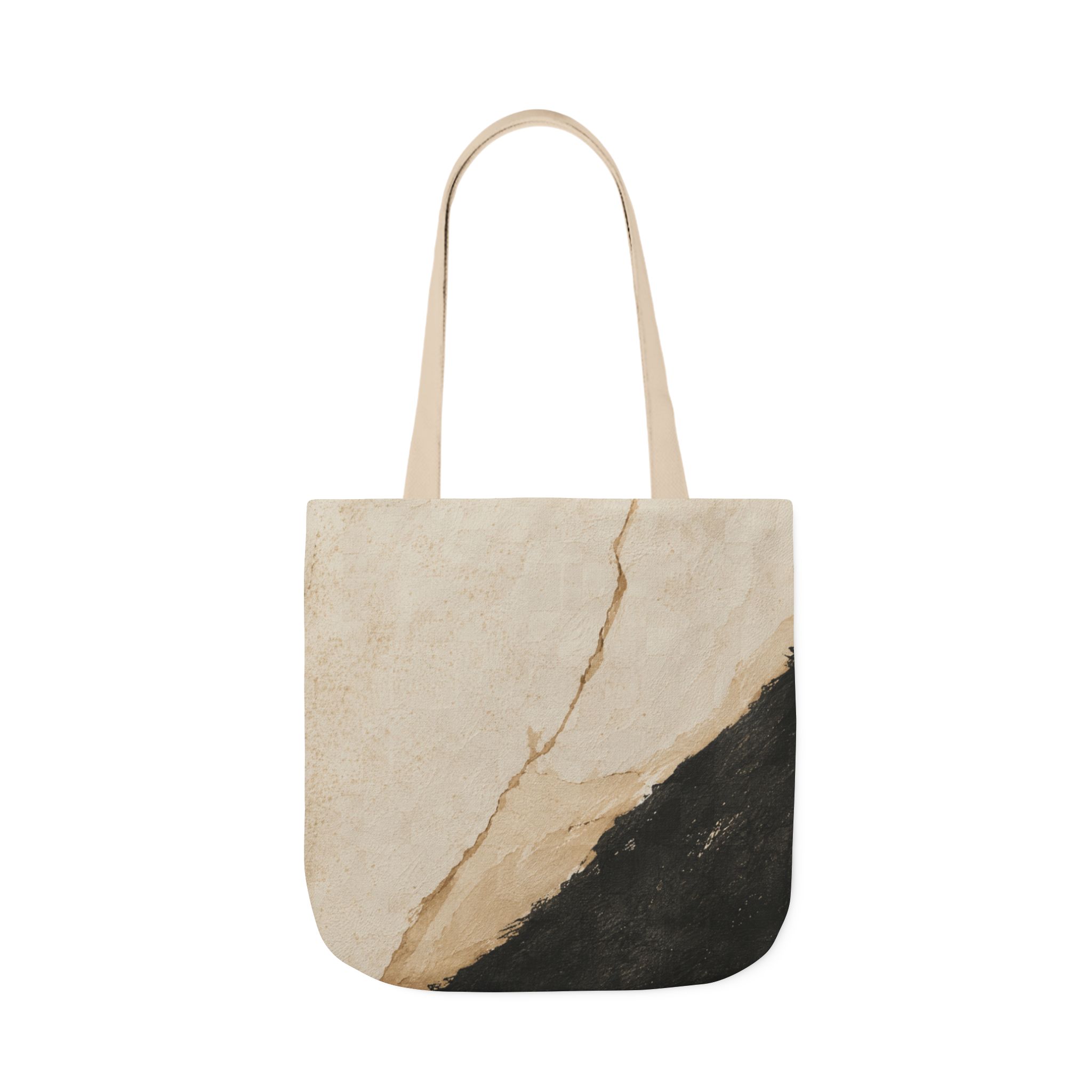Textured Neutral Abstract Tote Bag — Contemporary Canvas Design - Image 6