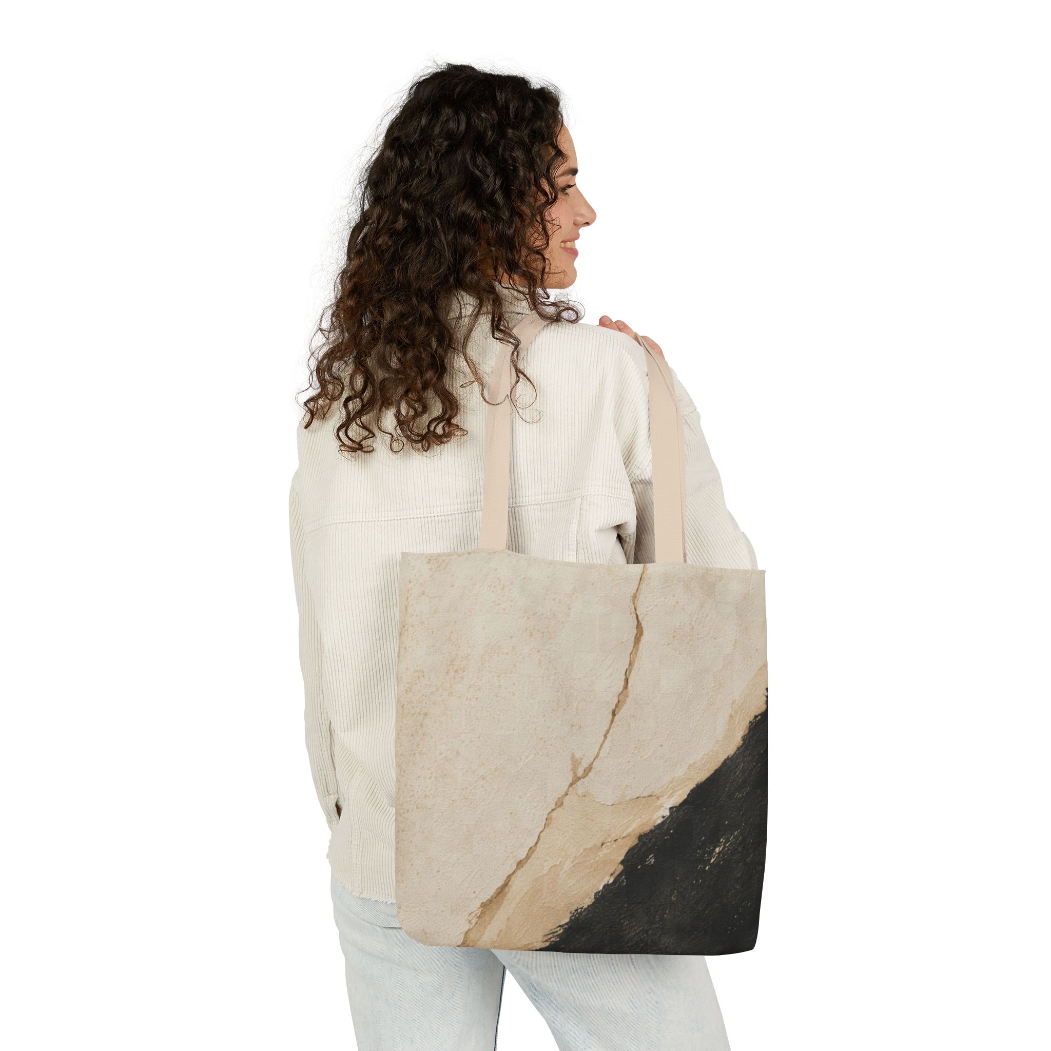 Textured Neutral Abstract Tote Bag — Contemporary Canvas Design - Image 10