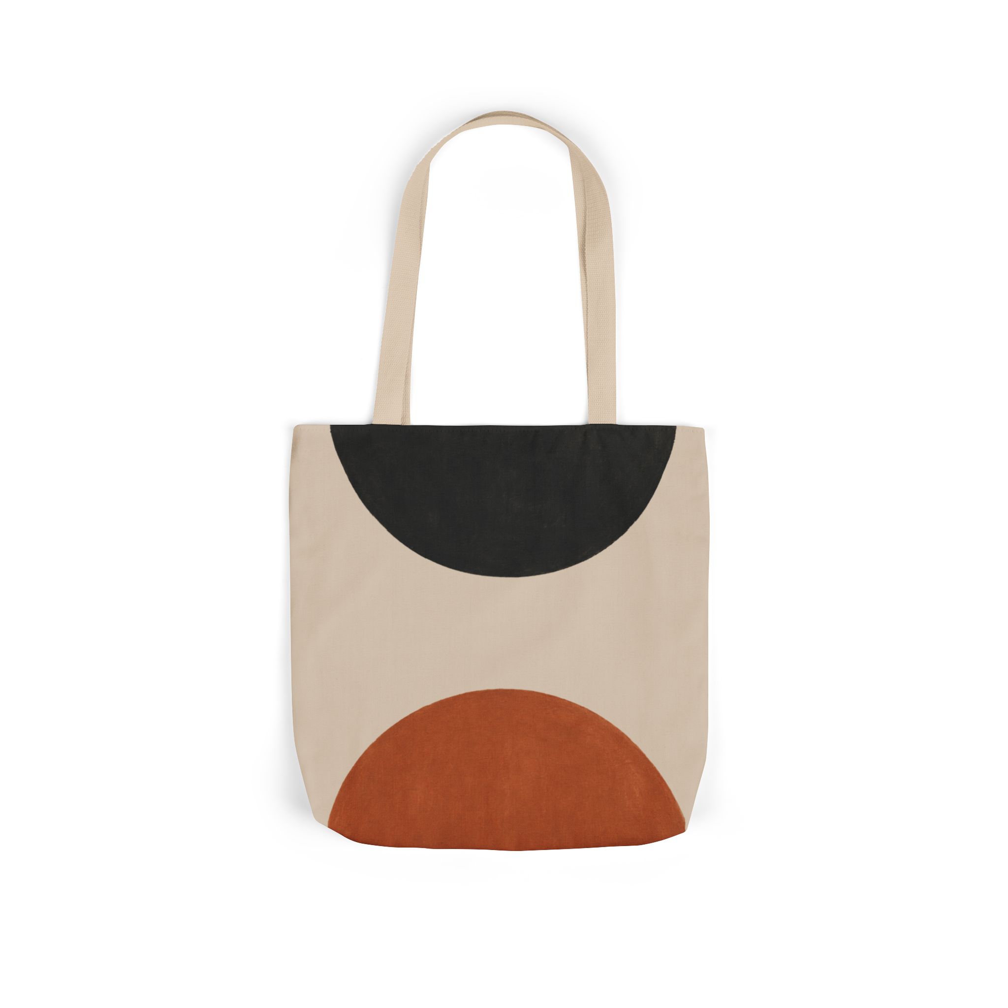 Balance Abstract Tote Bag – Scandinavian Geometric Canvas Tote - Image 2