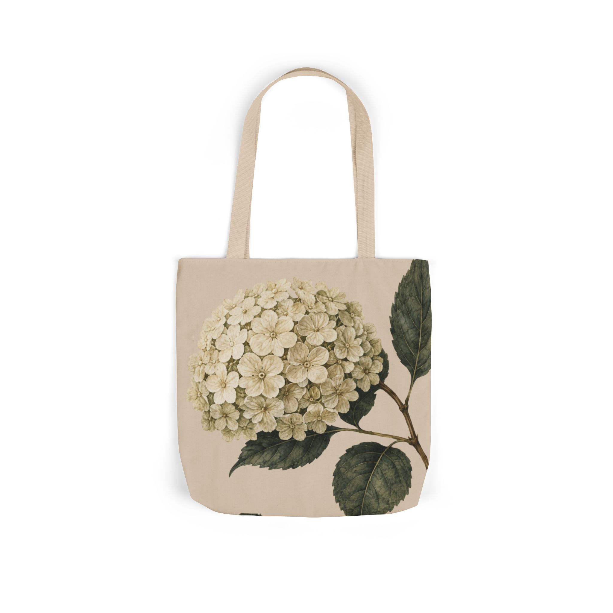 Hydrangea Botanical Tote Bag — Vintage Floral Canvas Tote - Image 4
