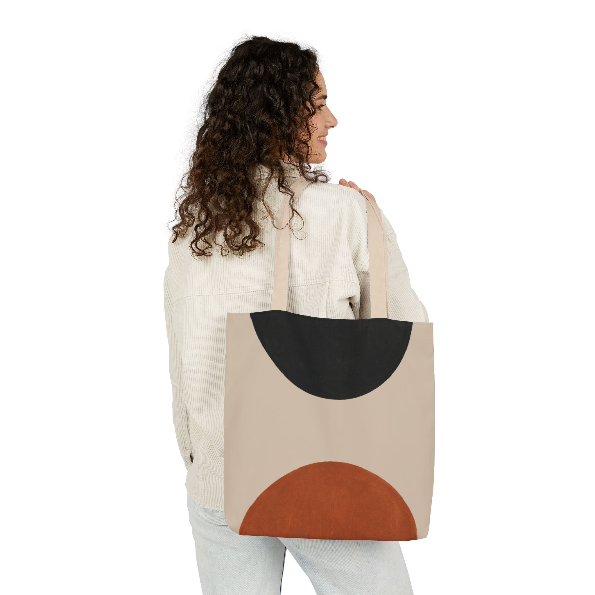 Balance Abstract Tote Bag – Scandinavian Geometric Canvas Tote - Image 10