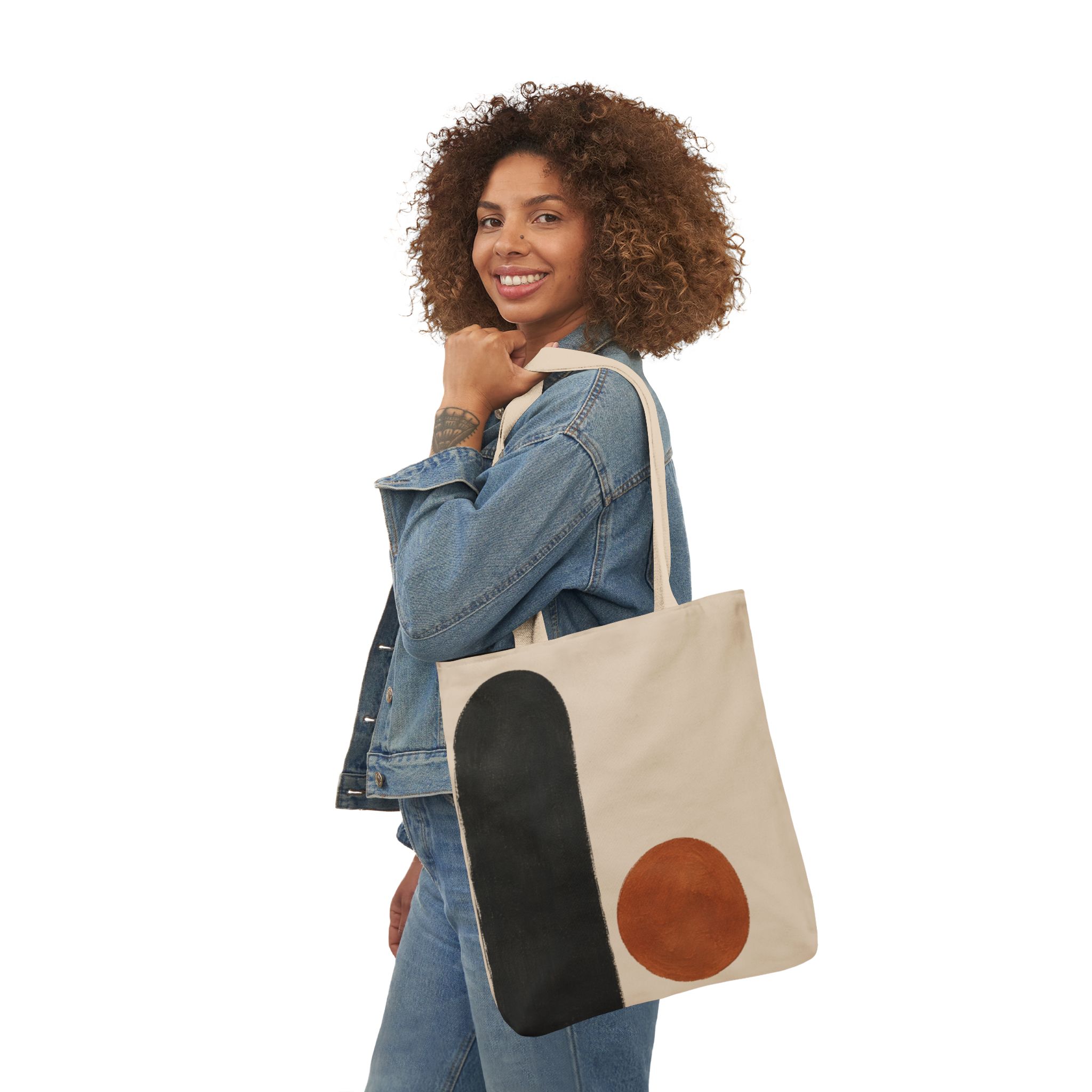 Arches Geometric Tote Bag – Modern Scandinavian Abstract Canvas Tote - Image 11