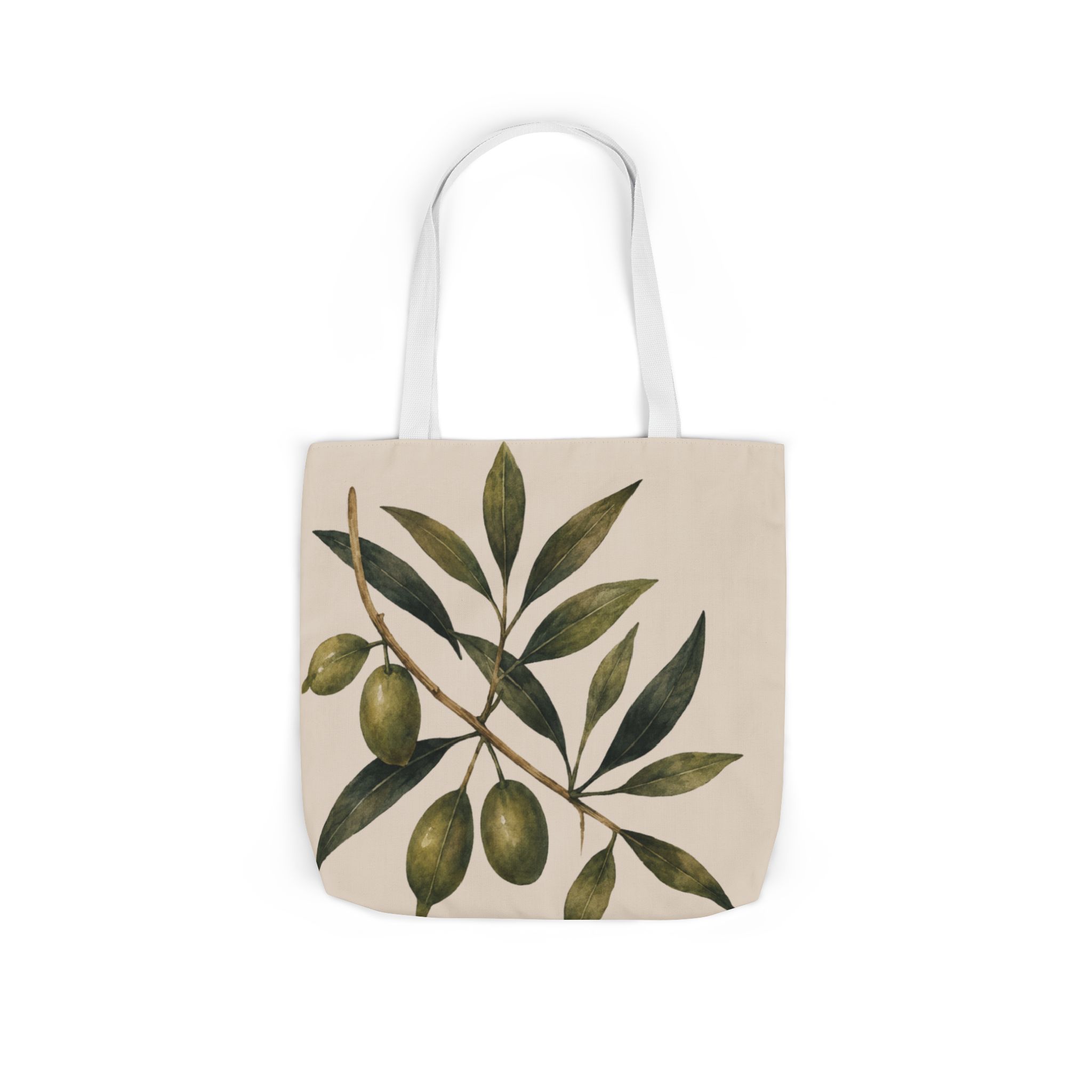 Olive Branch Canvas Tote – Botanical Reusable Beach & Grocery Bag - Image 41