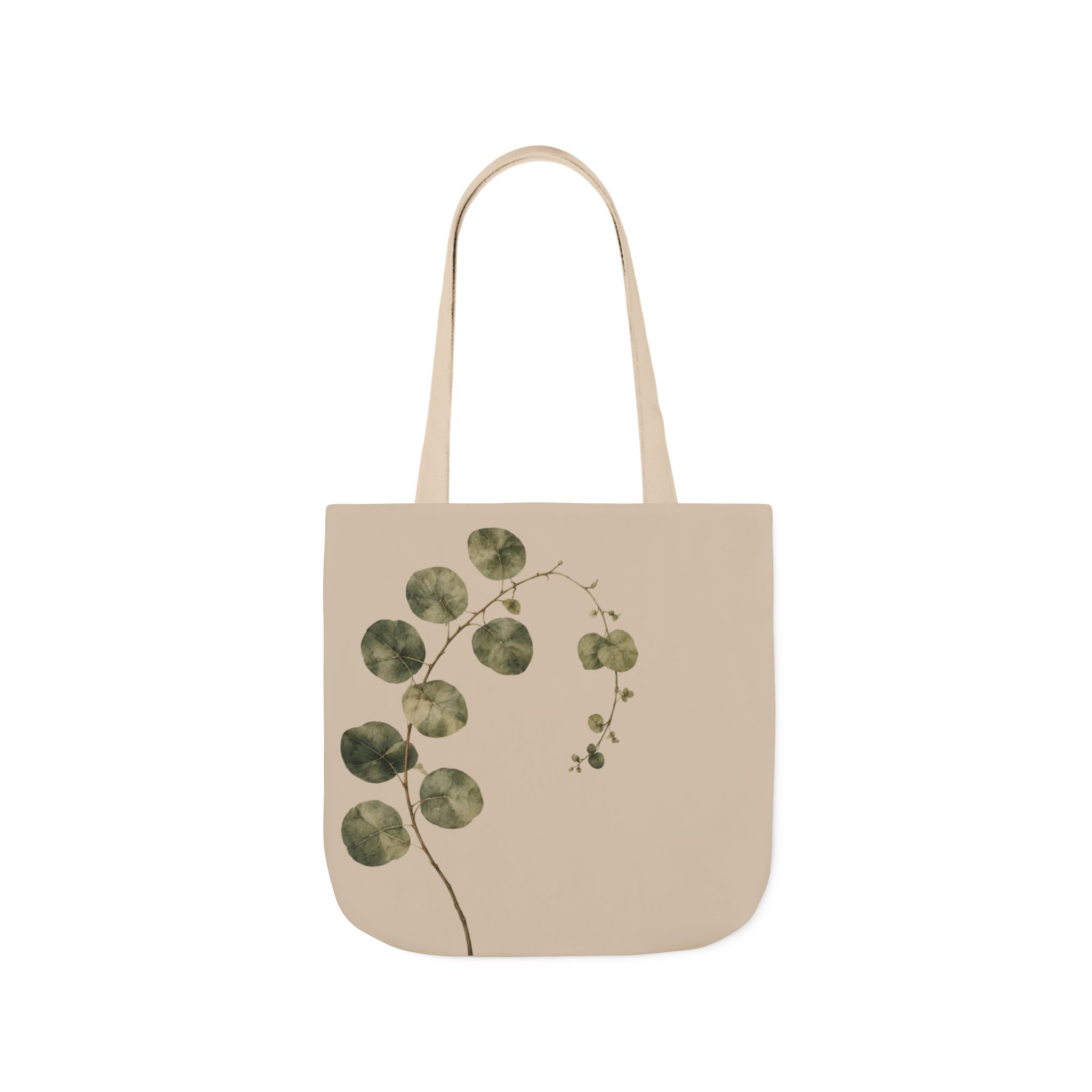 Eucalyptus Botanical Tote Bag — Minimalist Botanical Canvas Shopping Bag - Image 3