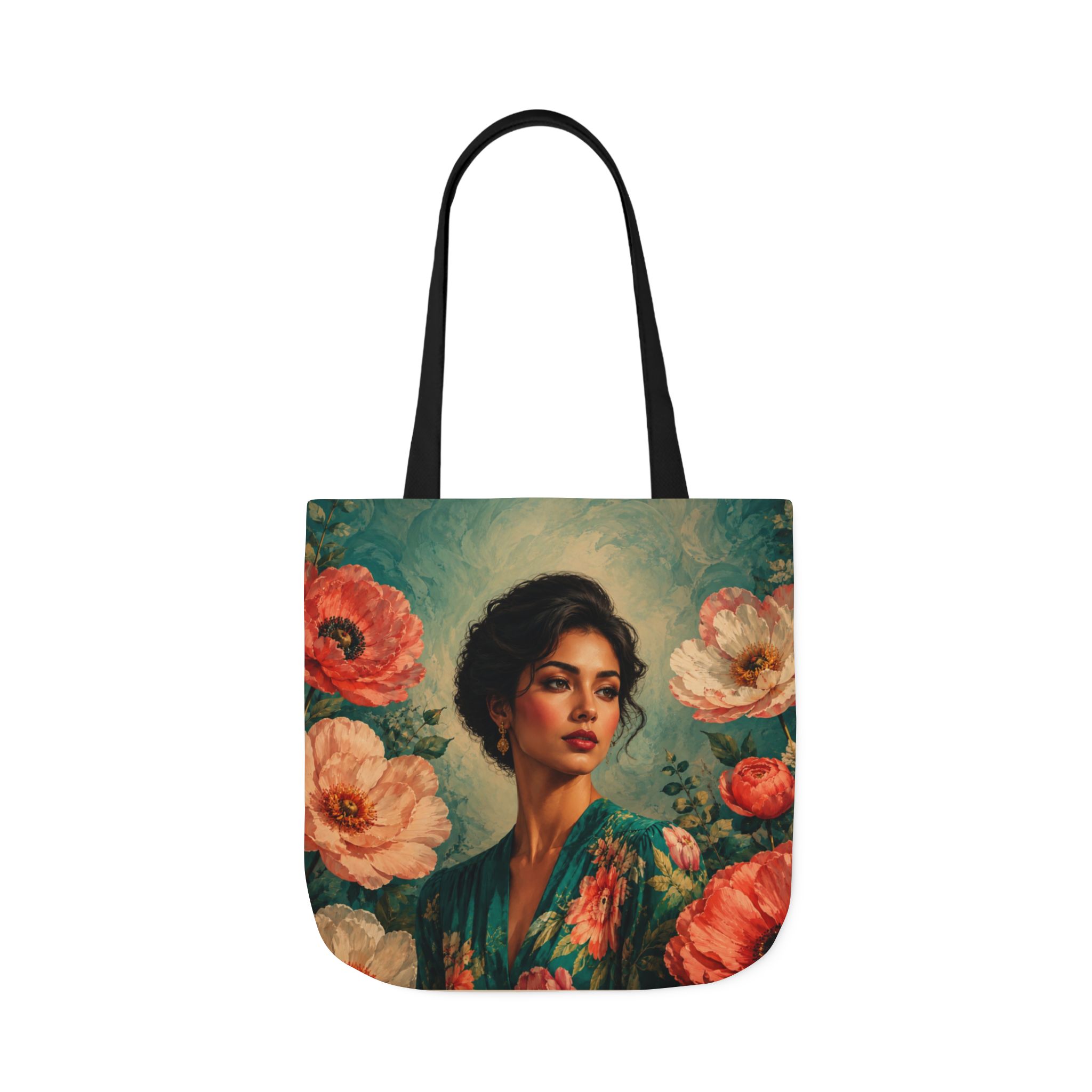 Celestial Bloom Canvas Tote Bag – Floral Art Canvas Everyday Bag - Image 21