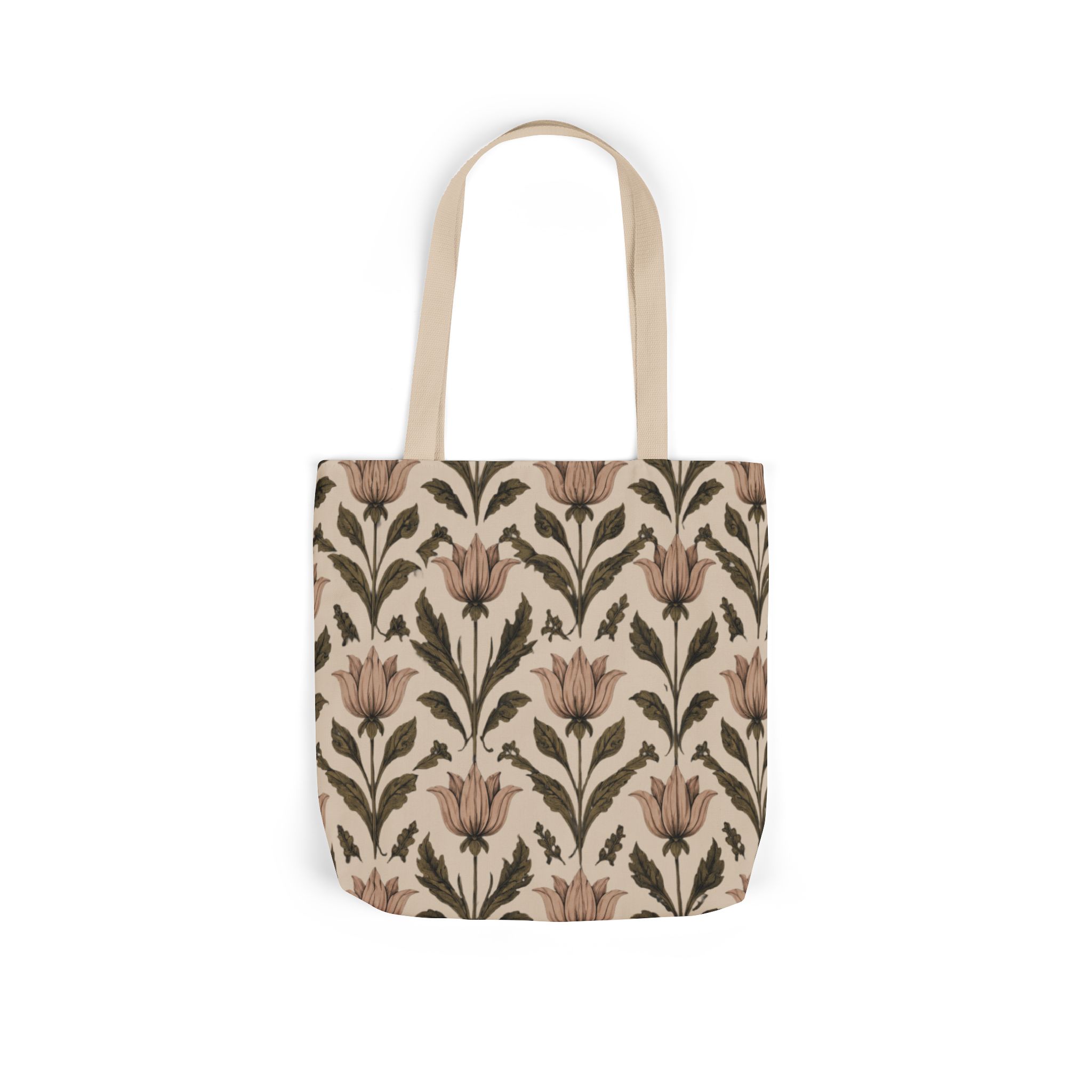 Vintage Floral Botanical Tote Bag — Elegant Floral Canvas Shopper - Image 4