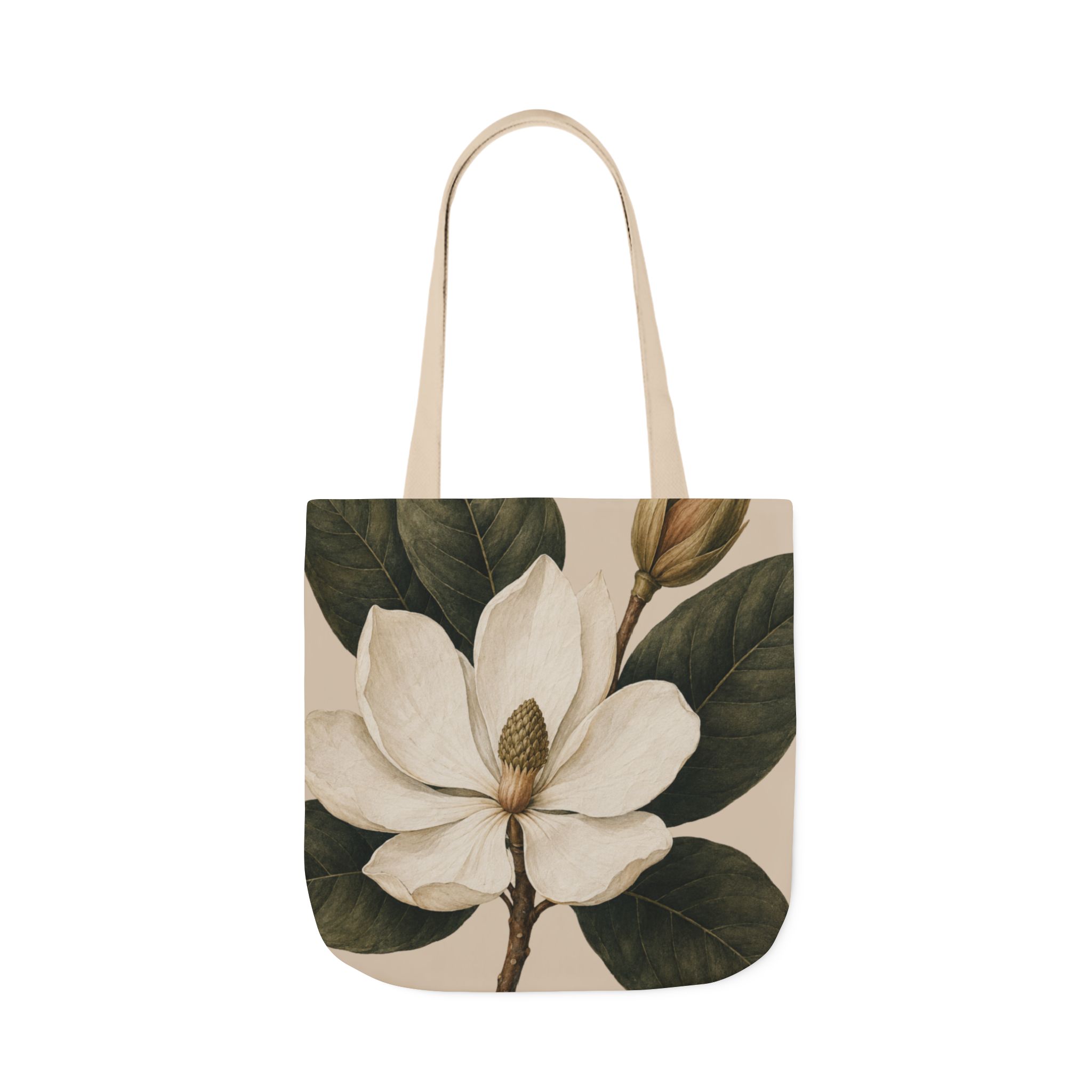 Magnolia Study Botanical Tote Bag — Elegant Magnolia Floral Canvas Tote - Image 8