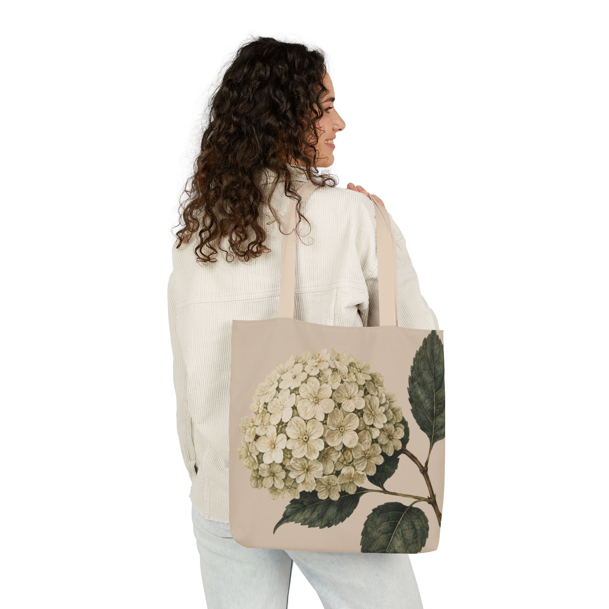 Hydrangea Botanical Tote Bag — Vintage Floral Canvas Tote - Image 10