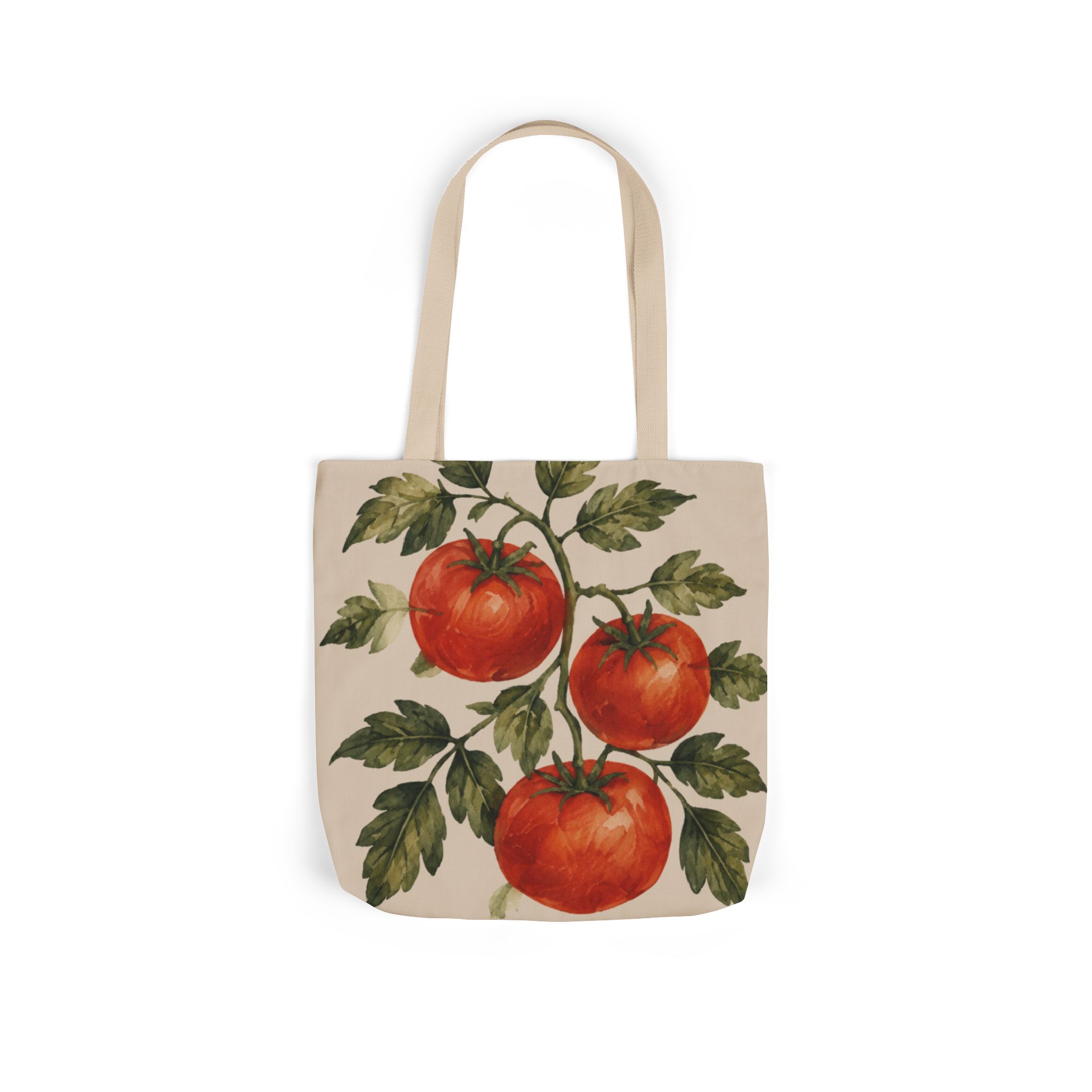 Tomato Vine Canvas Tote Bag — Vintage Botanical Market Bag - Image 4