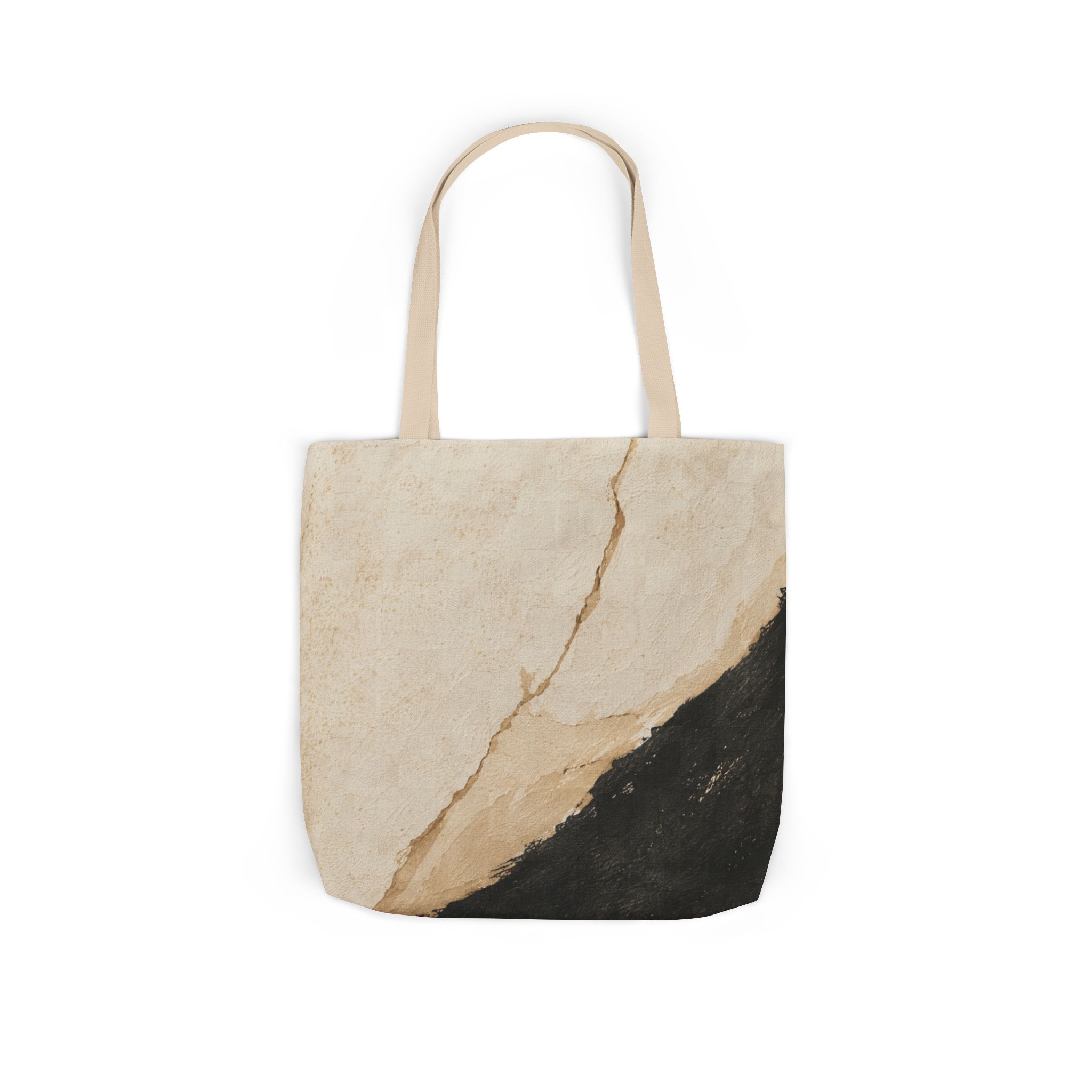 Textured Neutral Abstract Tote Bag — Contemporary Canvas Design - Image 7