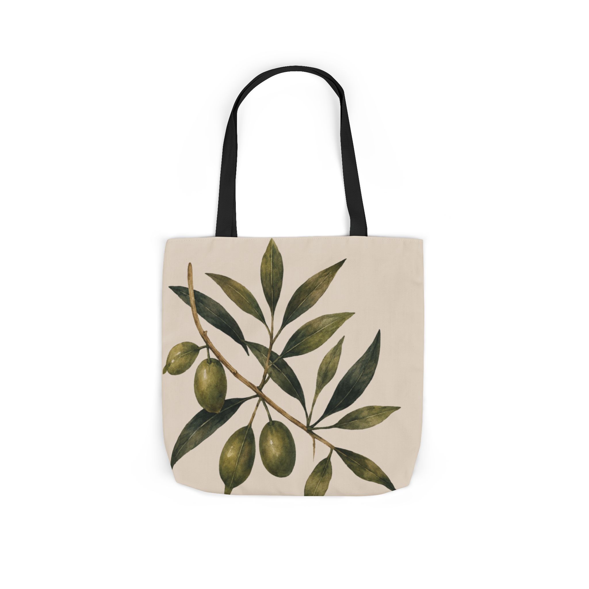 Olive Branch Canvas Tote – Botanical Reusable Beach & Grocery Bag - Image 29