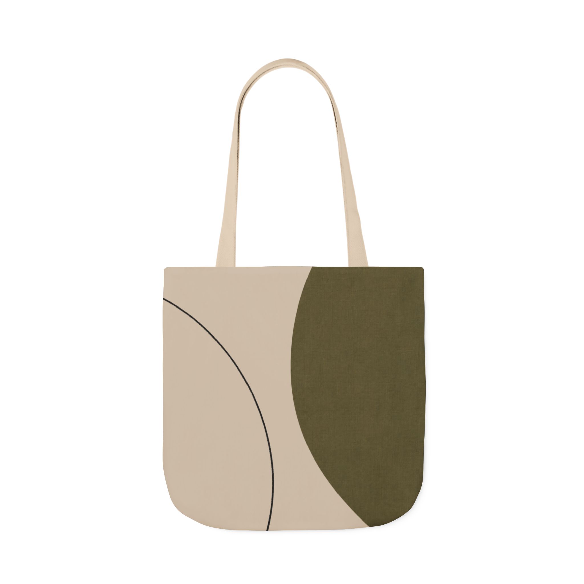 Olive Green Minimalist Tote Bag — Minimalist Modern Canvas Bag - Image 8