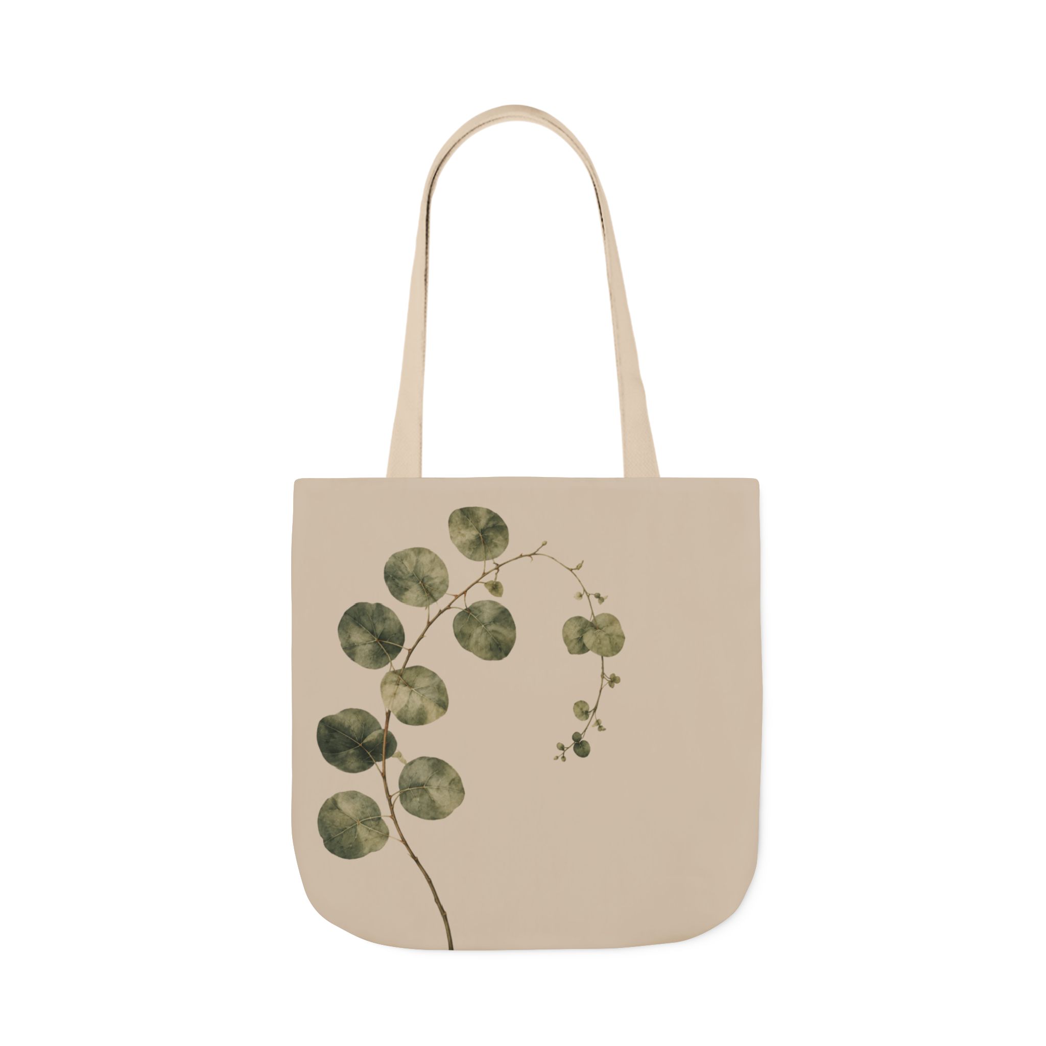 Eucalyptus Botanical Tote Bag — Minimalist Botanical Canvas Shopping Bag - Image 6