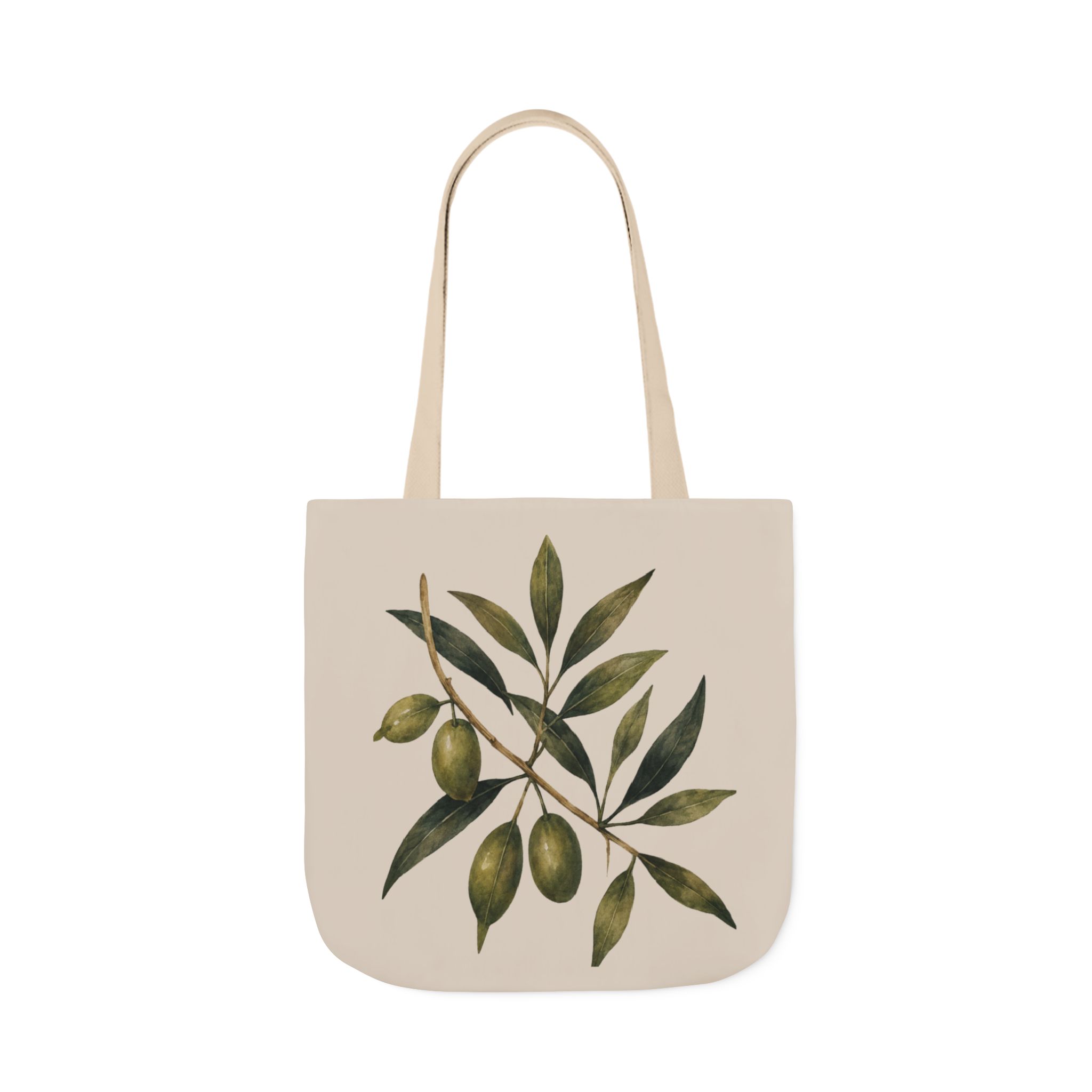 Olive Branch Canvas Tote Bag - Image 8