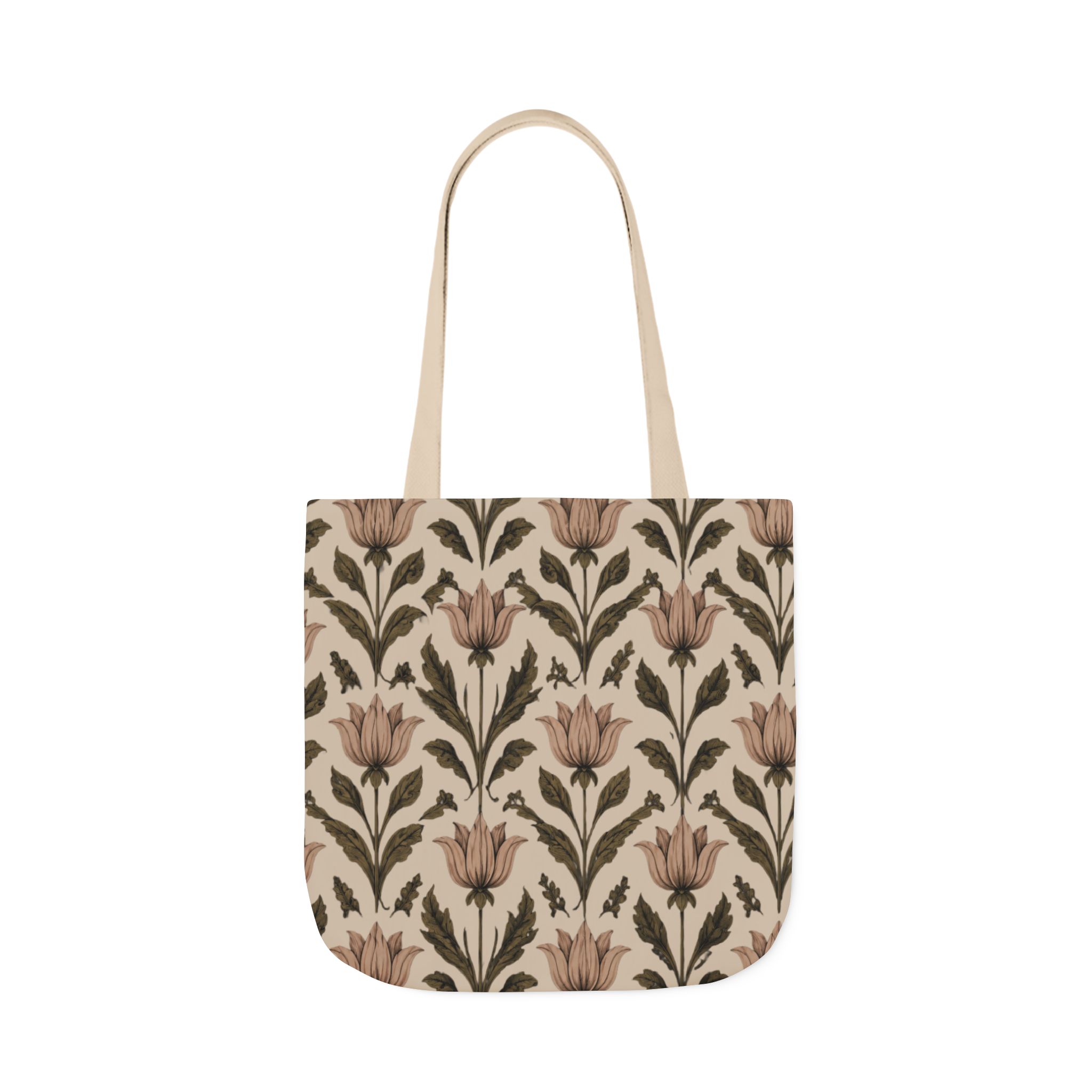 Vintage Floral Botanical Tote Bag — Elegant Floral Canvas Shopper - Image 8