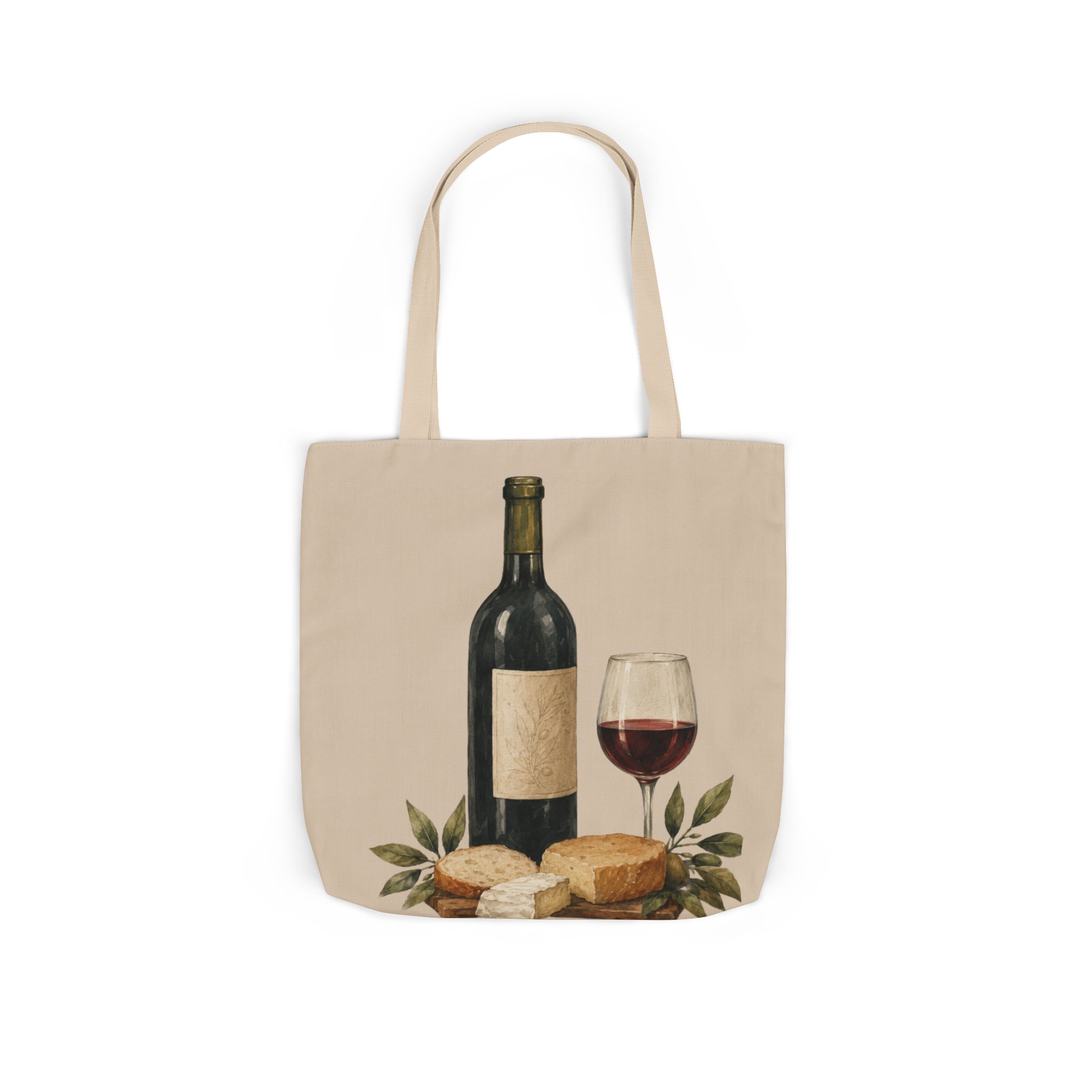 Wine Lover Canvas Tote Bag – Mediterranean Shopping Tote - Image 7