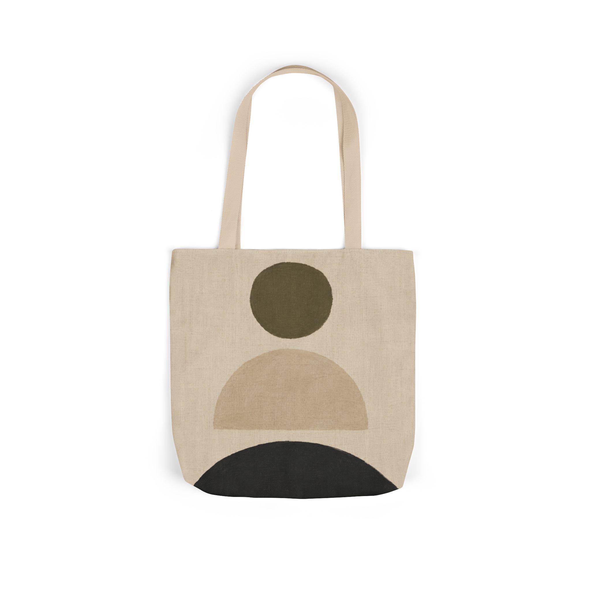Stacked Abstract Geometric Tote Bag – Scandinavian Minimalist Canvas Tote - Image 4