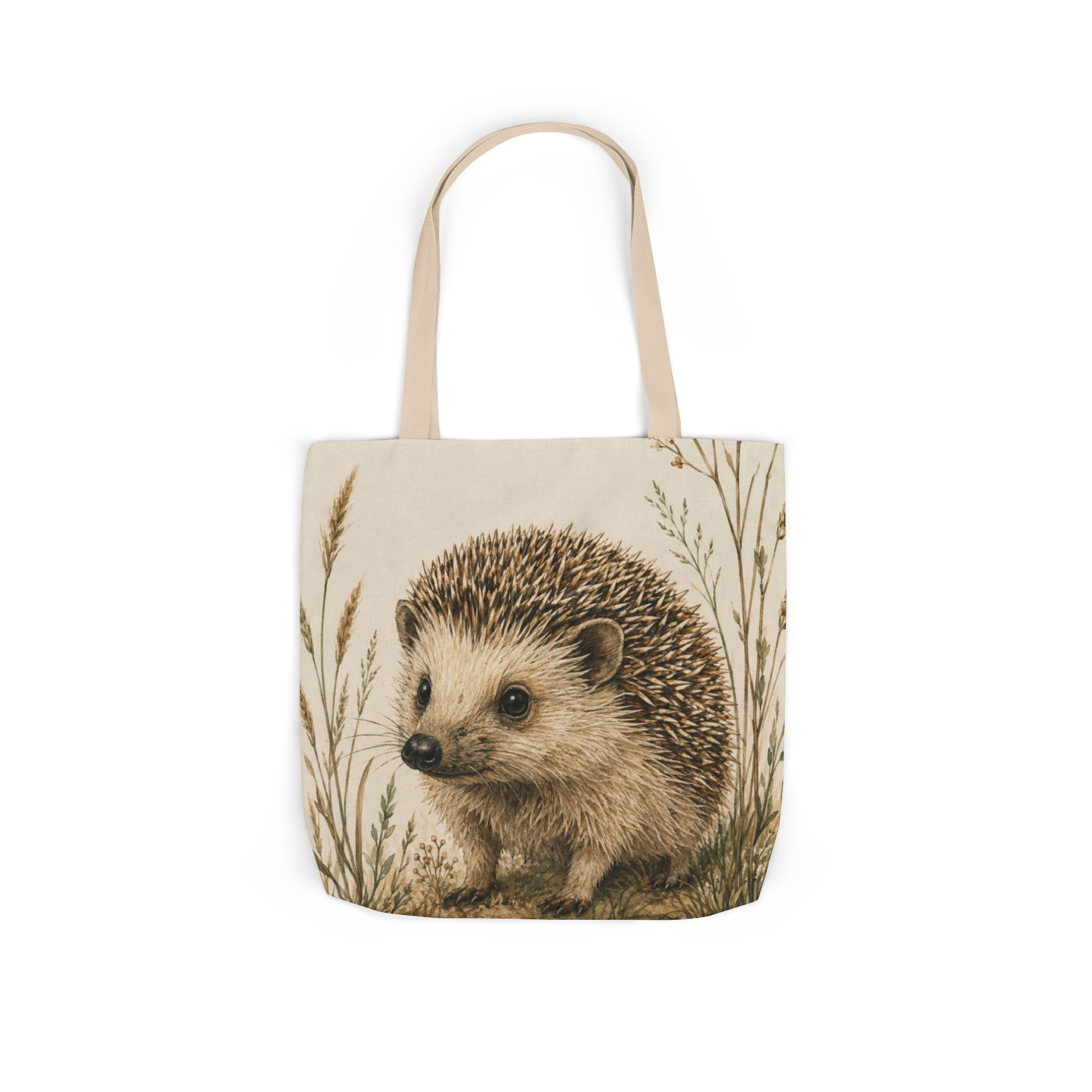 Hedgehog Canvas Tote Bag— Woodland Animal Art Tote - Image 7