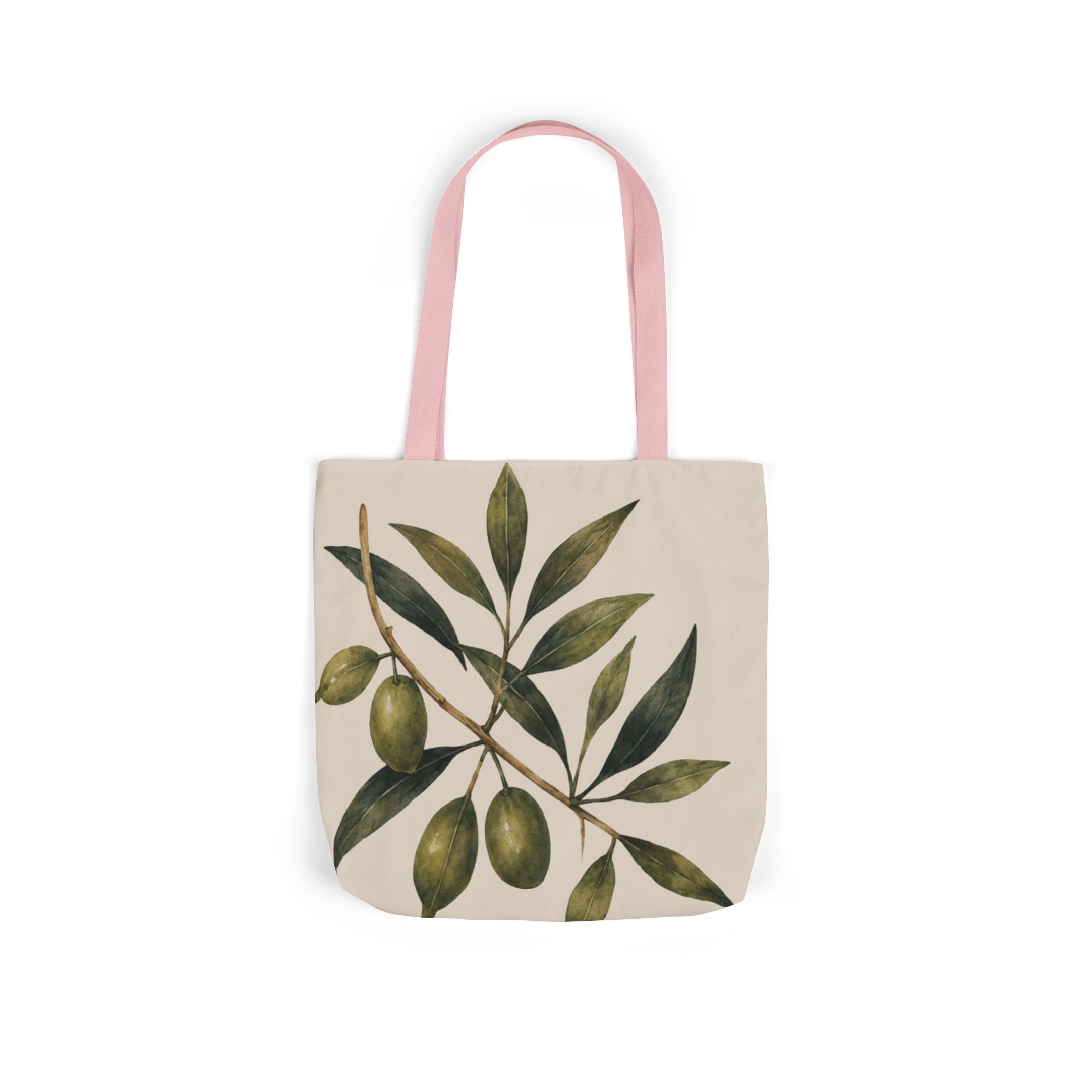 Olive Branch Canvas Tote – Botanical Reusable Beach & Grocery Bag - Image 21