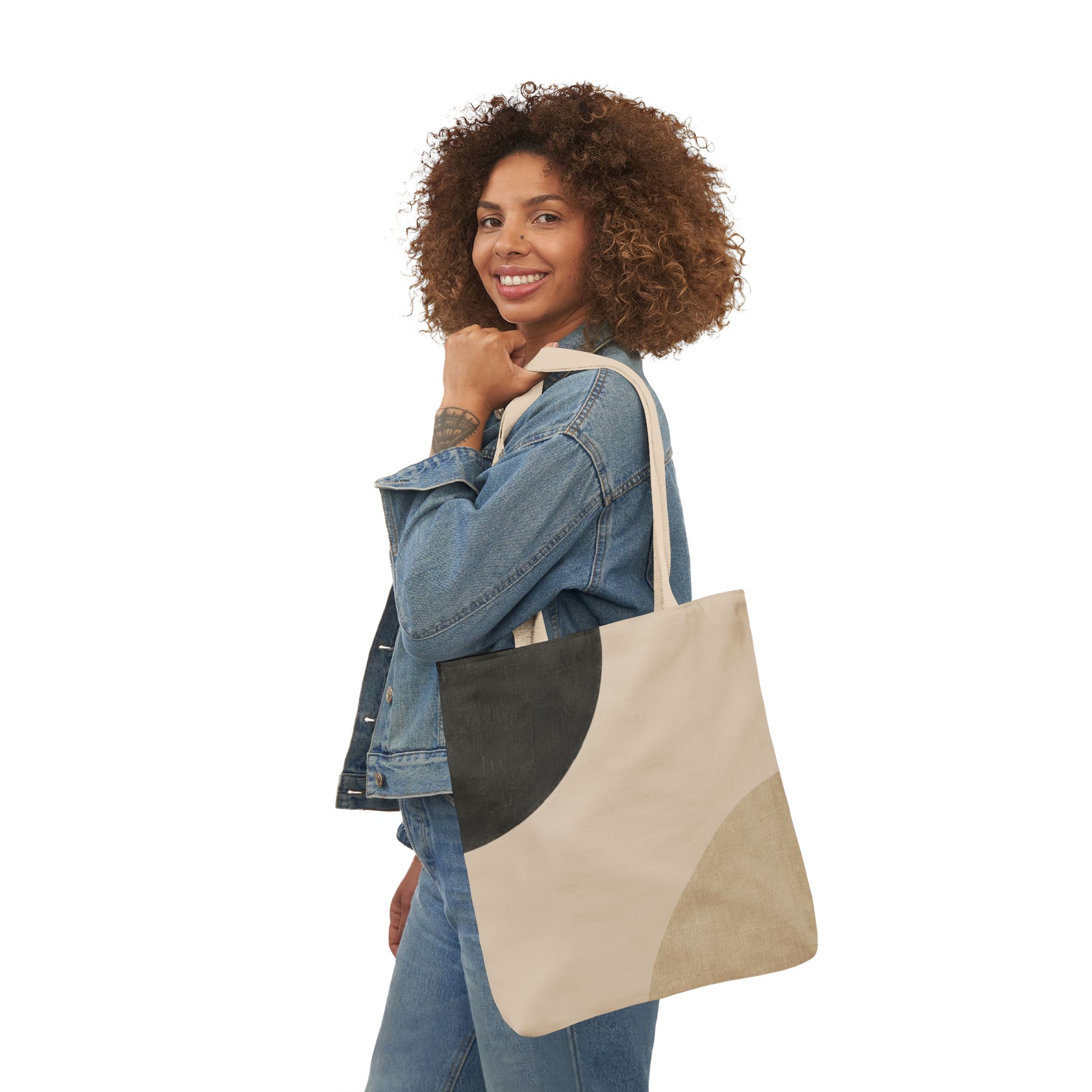 Mono Form Minimalist Canvas Tote Bag – Scandinavian Geometric Design - Image 11