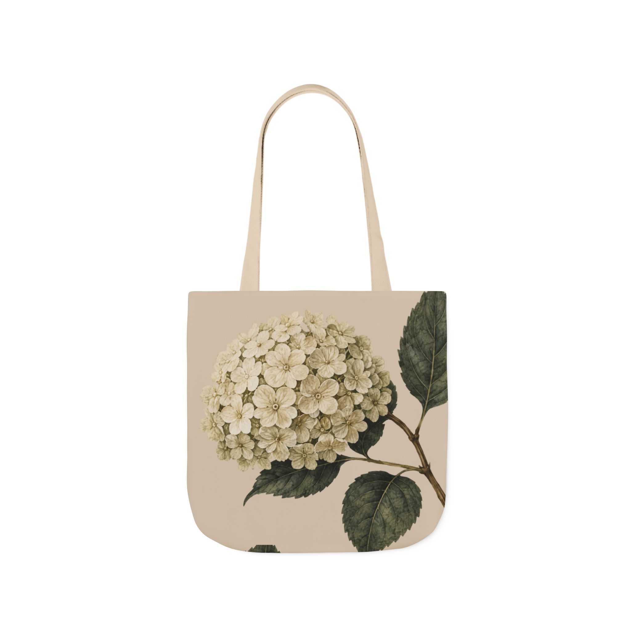 Hydrangea Botanical Tote Bag — Vintage Floral Canvas Tote - Image 3