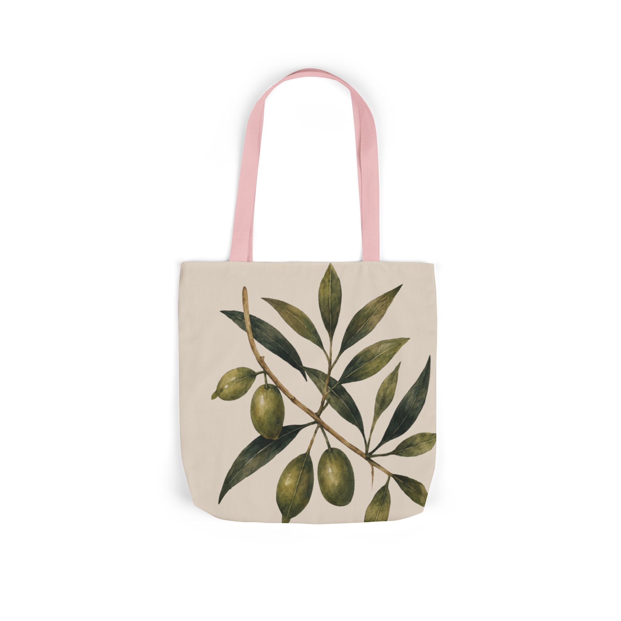 Olive Branch Canvas Tote – Botanical Reusable Beach & Grocery Bag - Image 23
