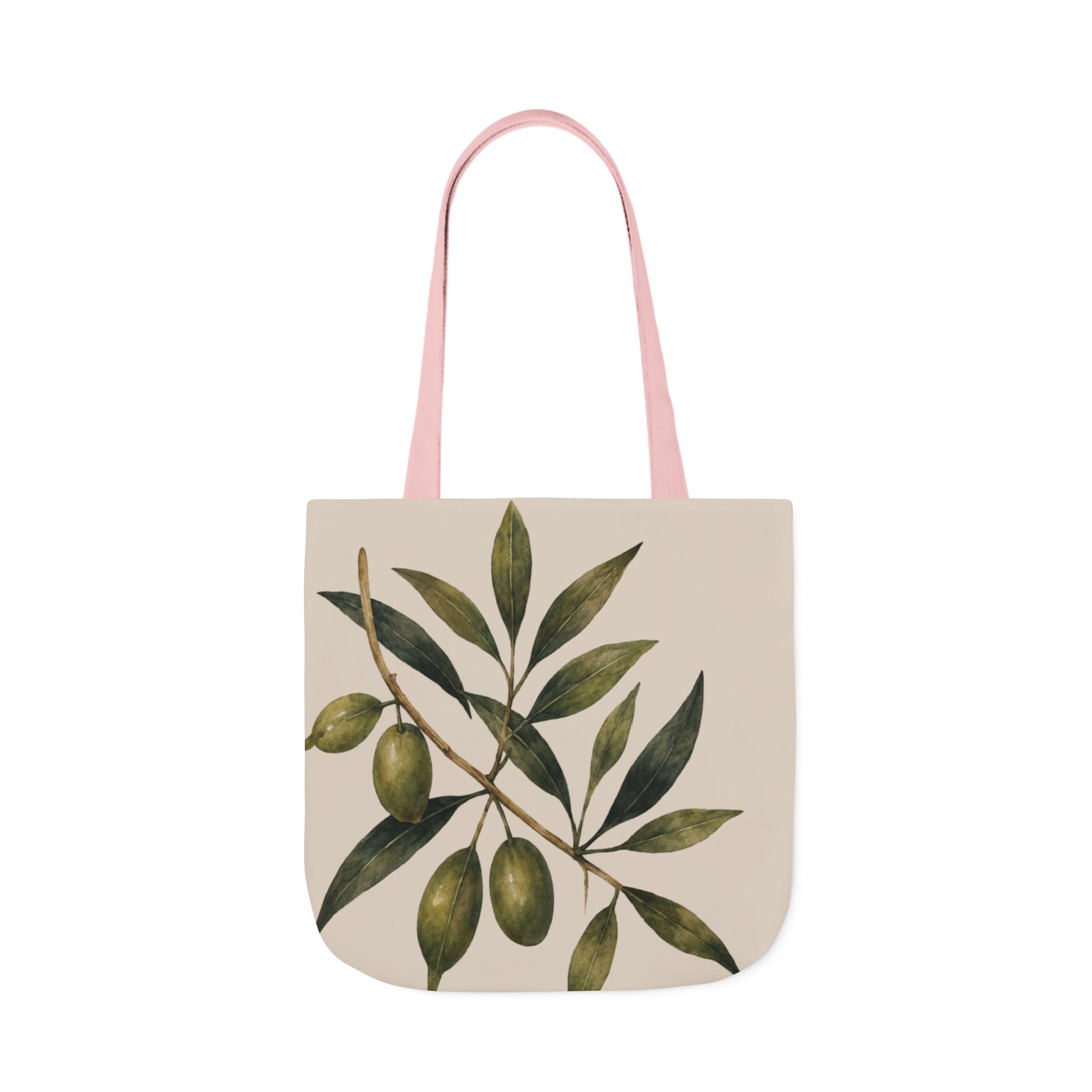 Olive Branch Canvas Tote – Botanical Reusable Beach & Grocery Bag - Image 36