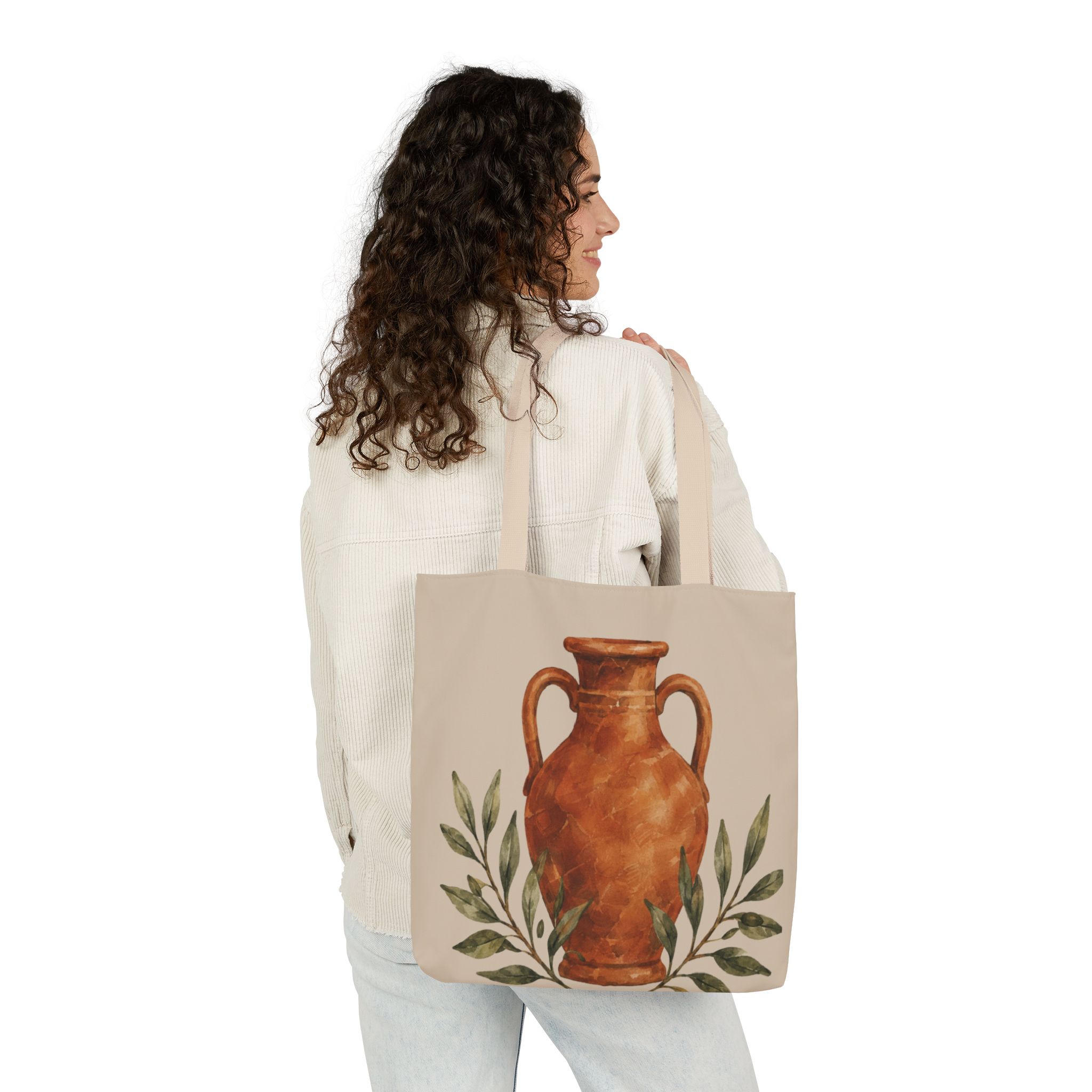 Terra Amphora Canvas Tote Bag - Image 5