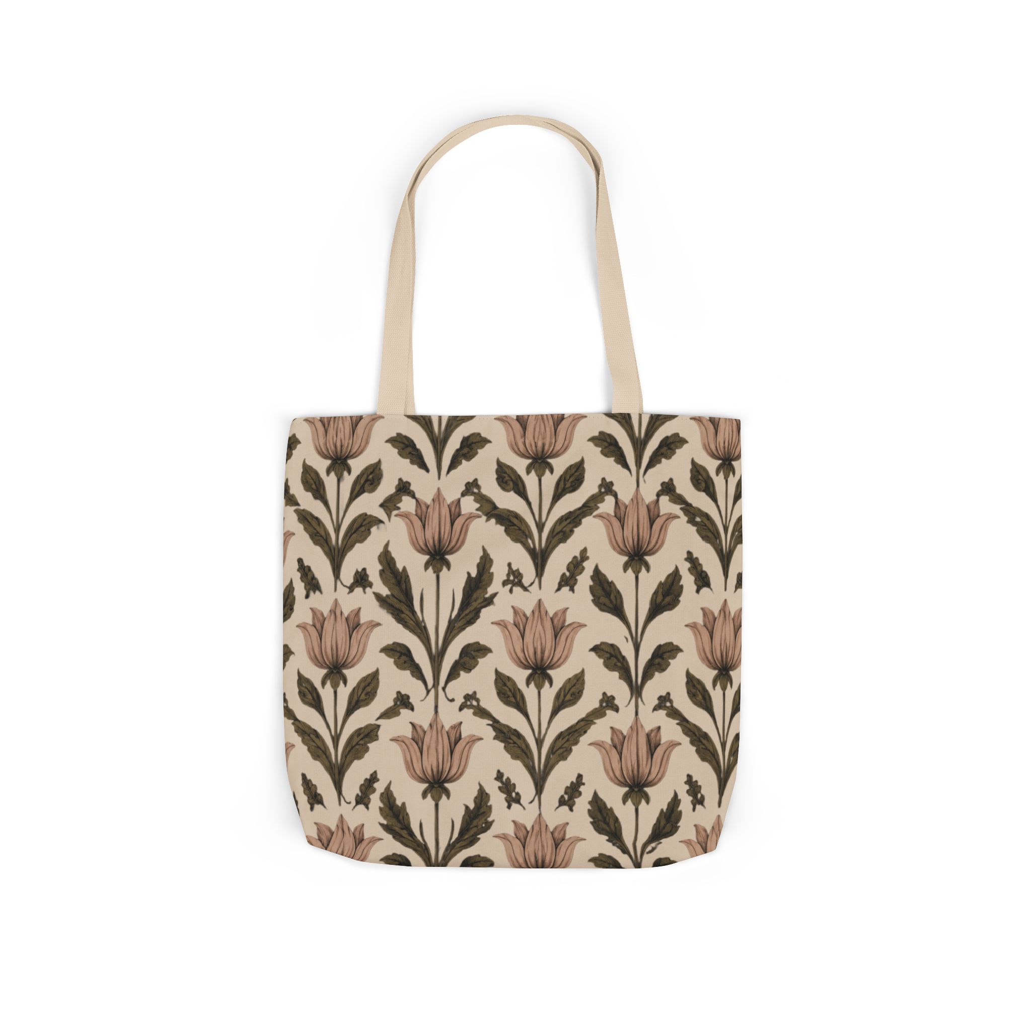Vintage Floral Botanical Tote Bag — Elegant Floral Canvas Shopper - Image 7