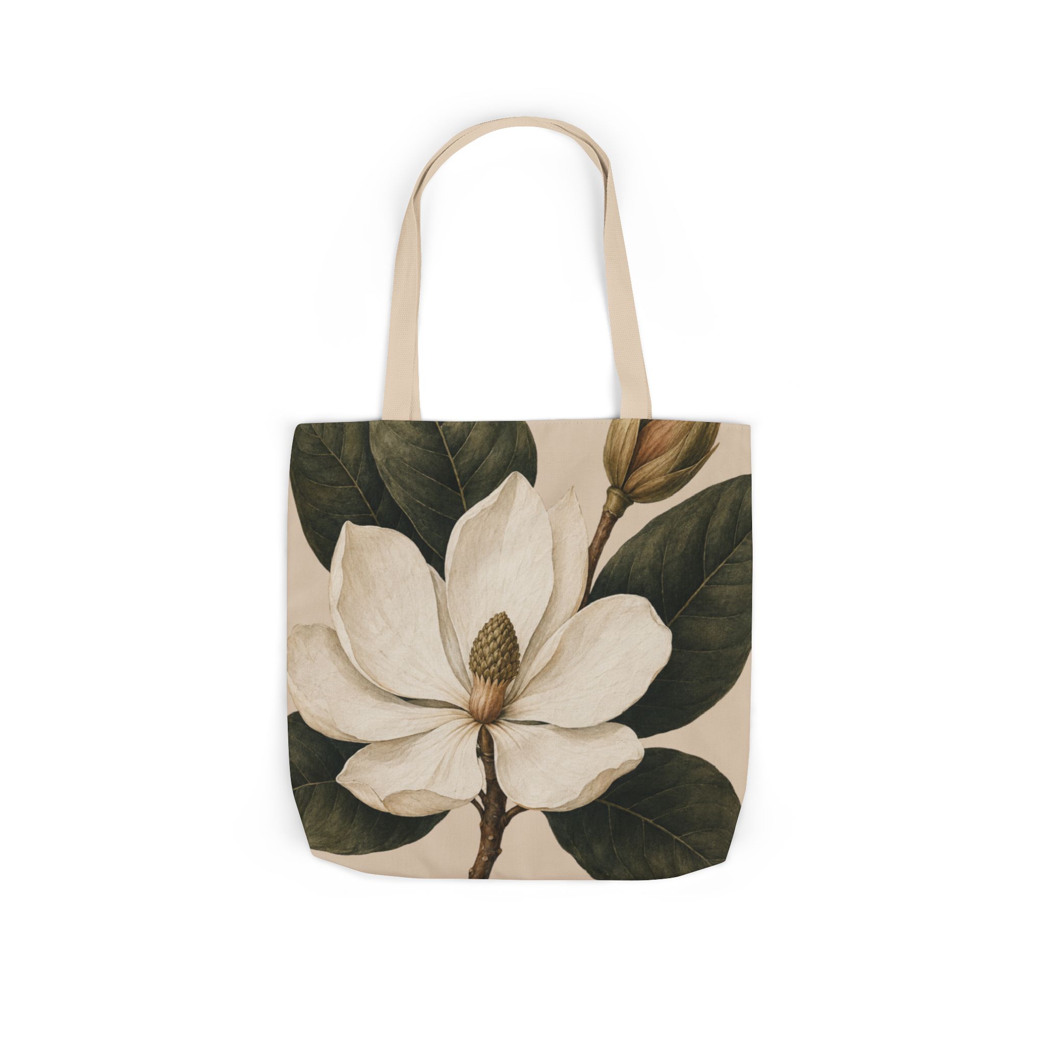 Magnolia Study Botanical Tote Bag — Elegant Magnolia Floral Canvas Tote - Image 9