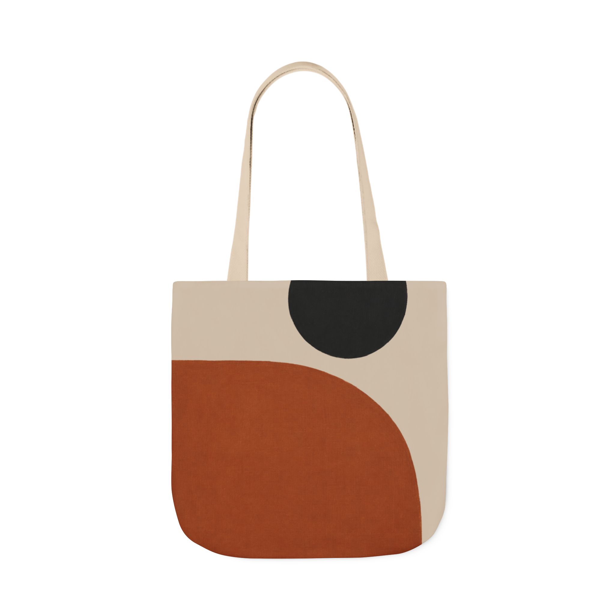 Terra Block Abstract Geometric Tote Bag— Modern Scandinavian Canvas Tote - Image 6