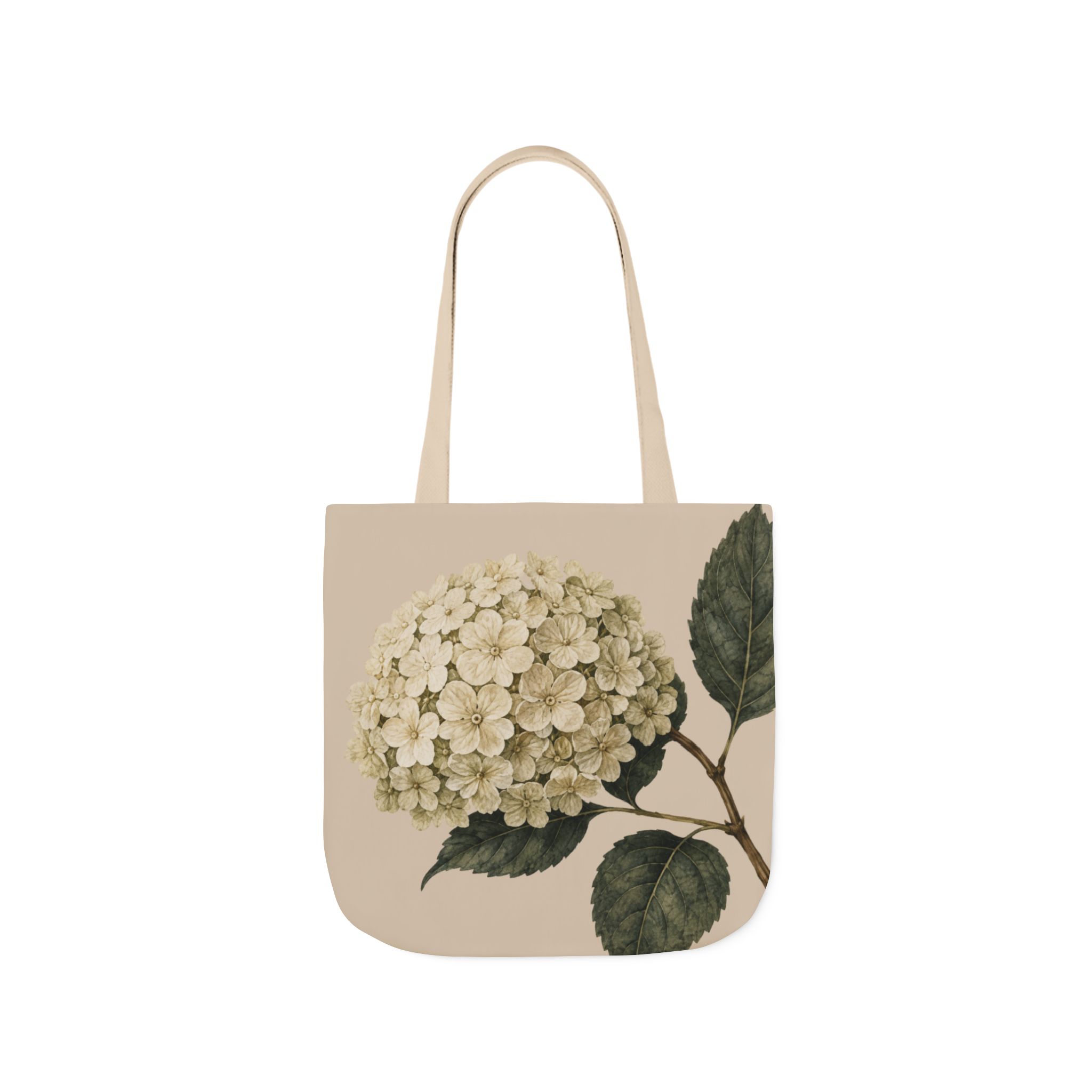 Hydrangea Botanical Tote Bag — Vintage Floral Canvas Tote