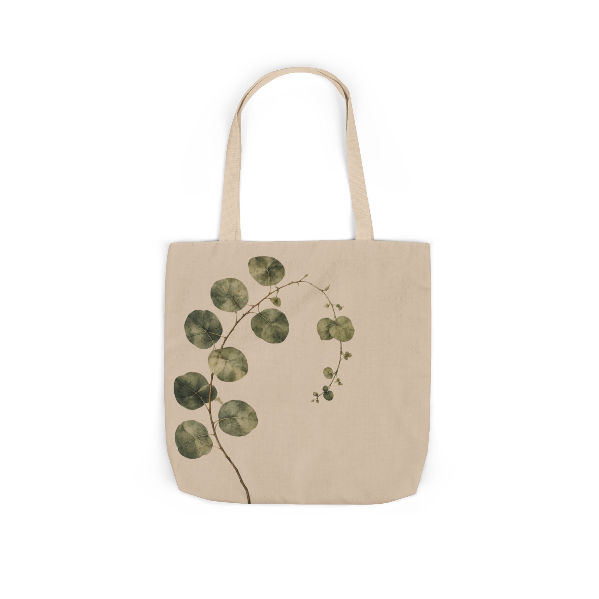 Eucalyptus Botanical Tote Bag — Minimalist Botanical Canvas Shopping Bag - Image 9