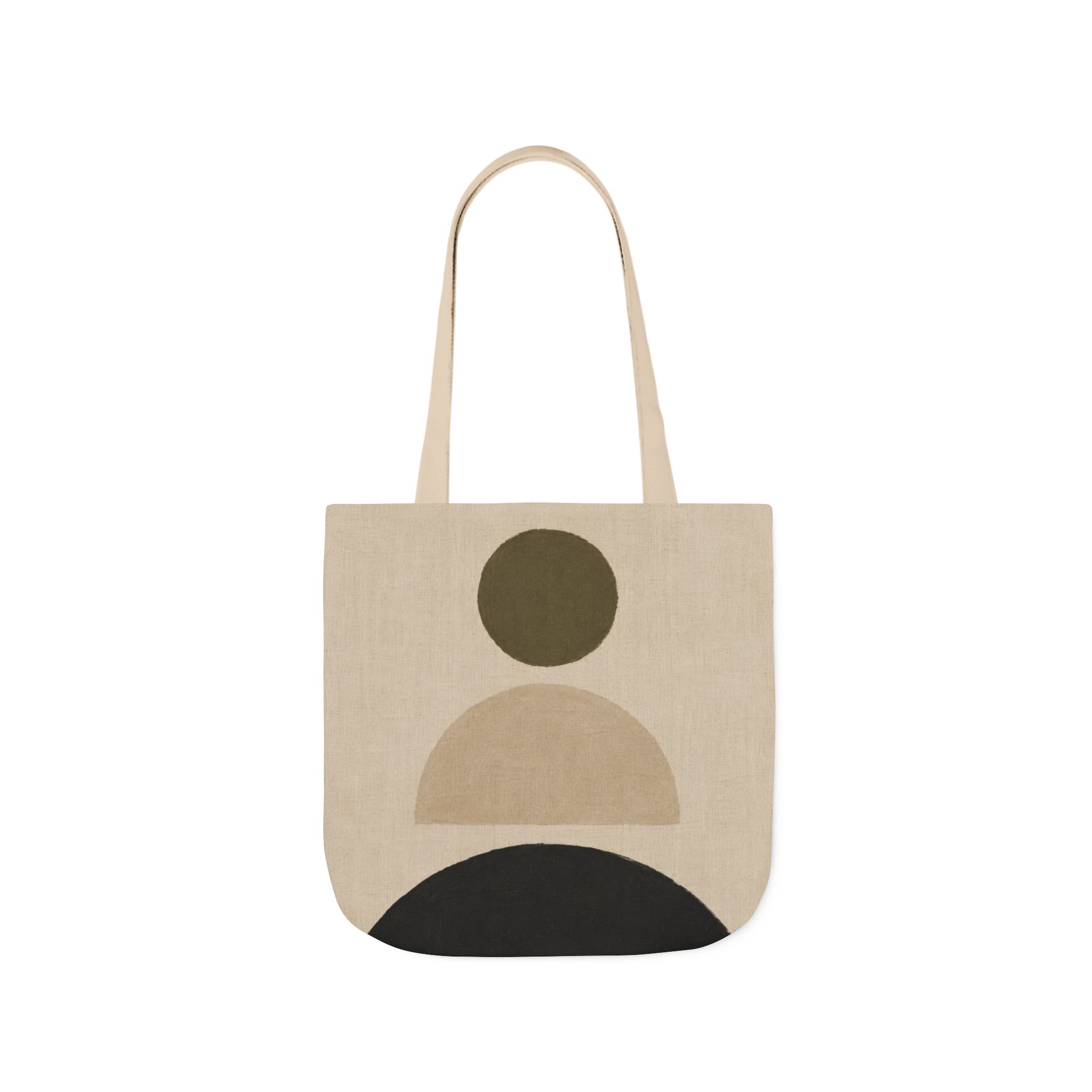 Stacked Abstract Geometric Tote Bag – Scandinavian Minimalist Canvas Tote