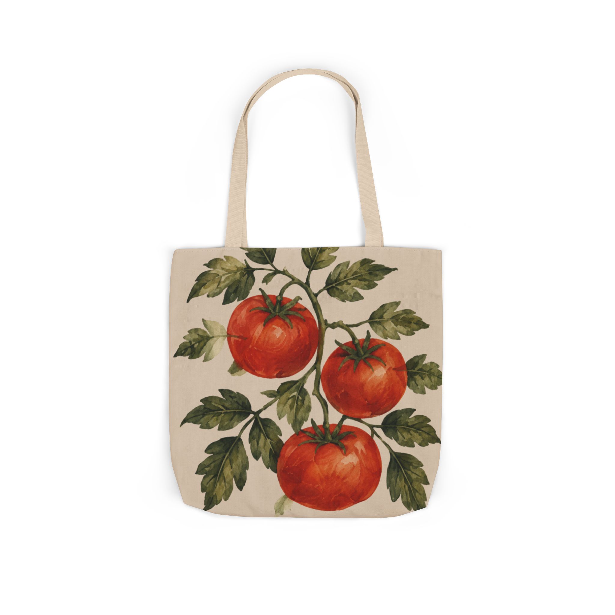Tomato Vine Canvas Tote Bag — Vintage Botanical Market Bag - Image 9